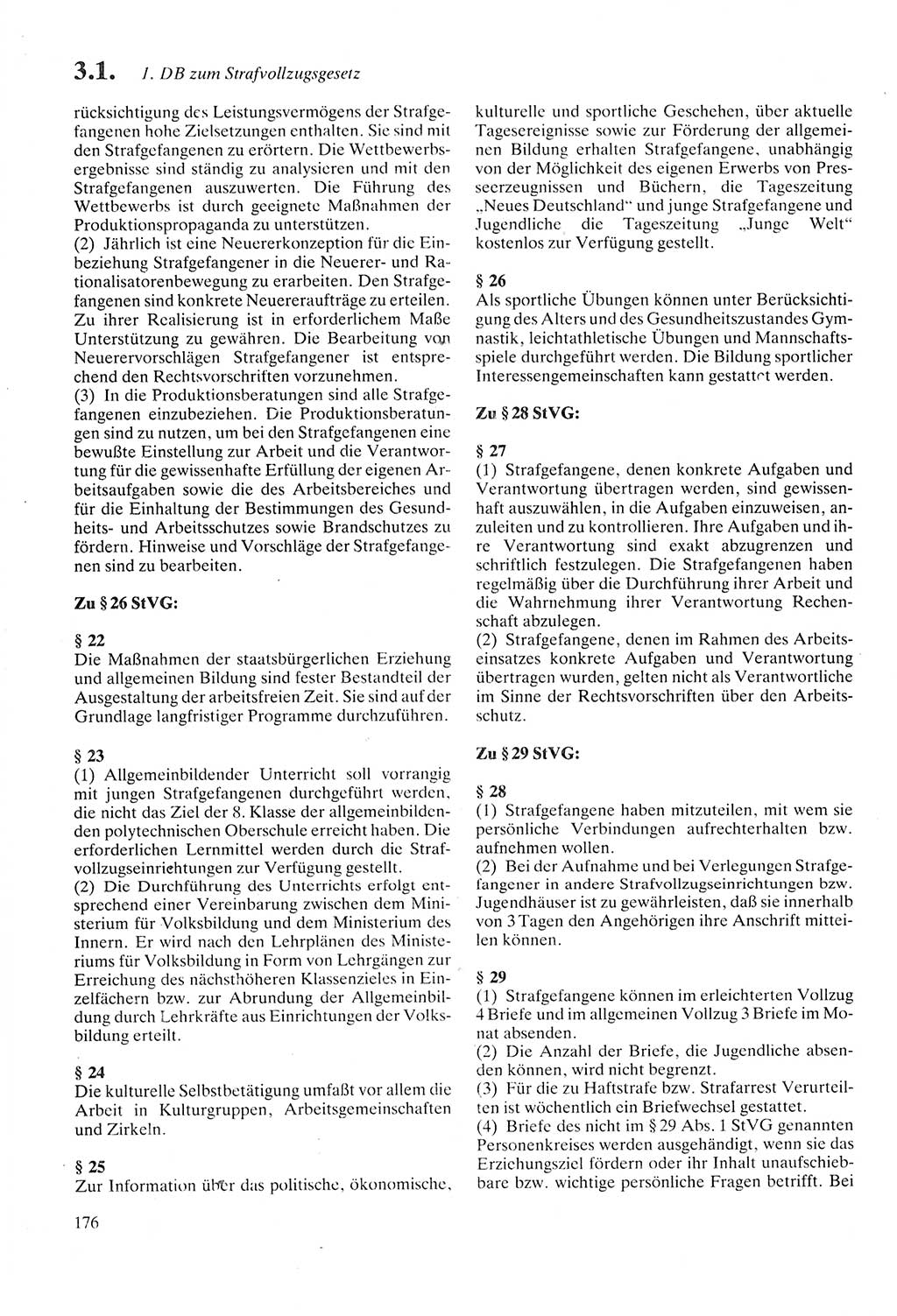 Strafprozeßordnung (StPO) der Deutschen Demokratischen Republik (DDR) sowie angrenzende Gesetze und Bestimmungen 1987, Seite 176 (StPO DDR Ges. Best. 1987, S. 176)