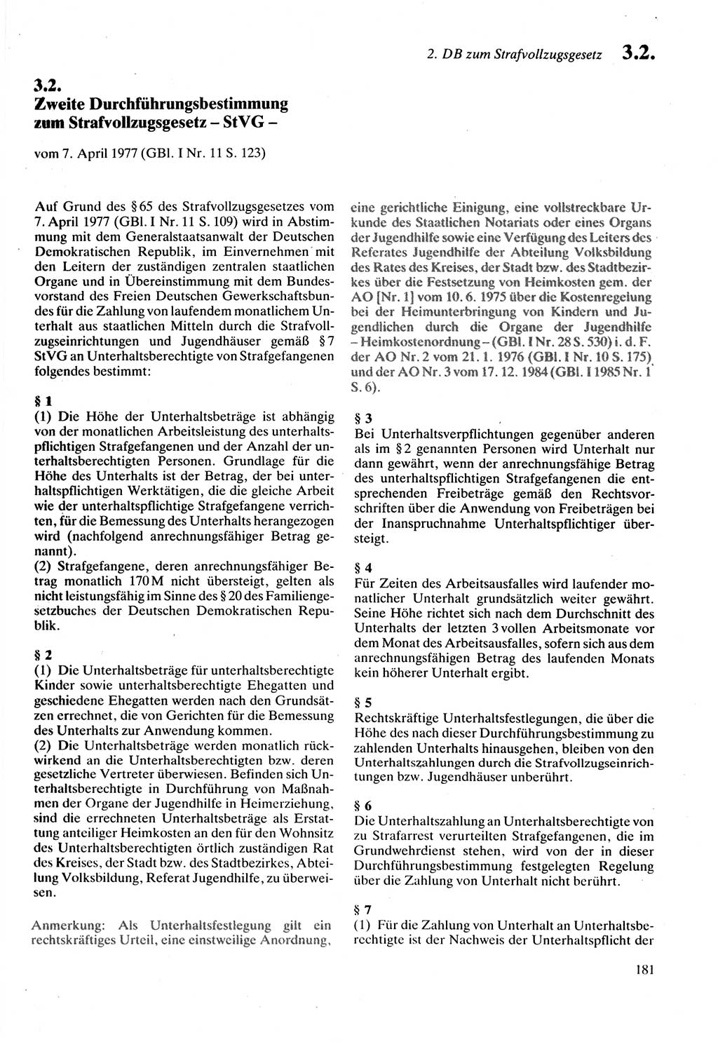 Strafprozeßordnung (StPO) der Deutschen Demokratischen Republik (DDR) sowie angrenzende Gesetze und Bestimmungen 1987, Seite 181 (StPO DDR Ges. Best. 1987, S. 181)