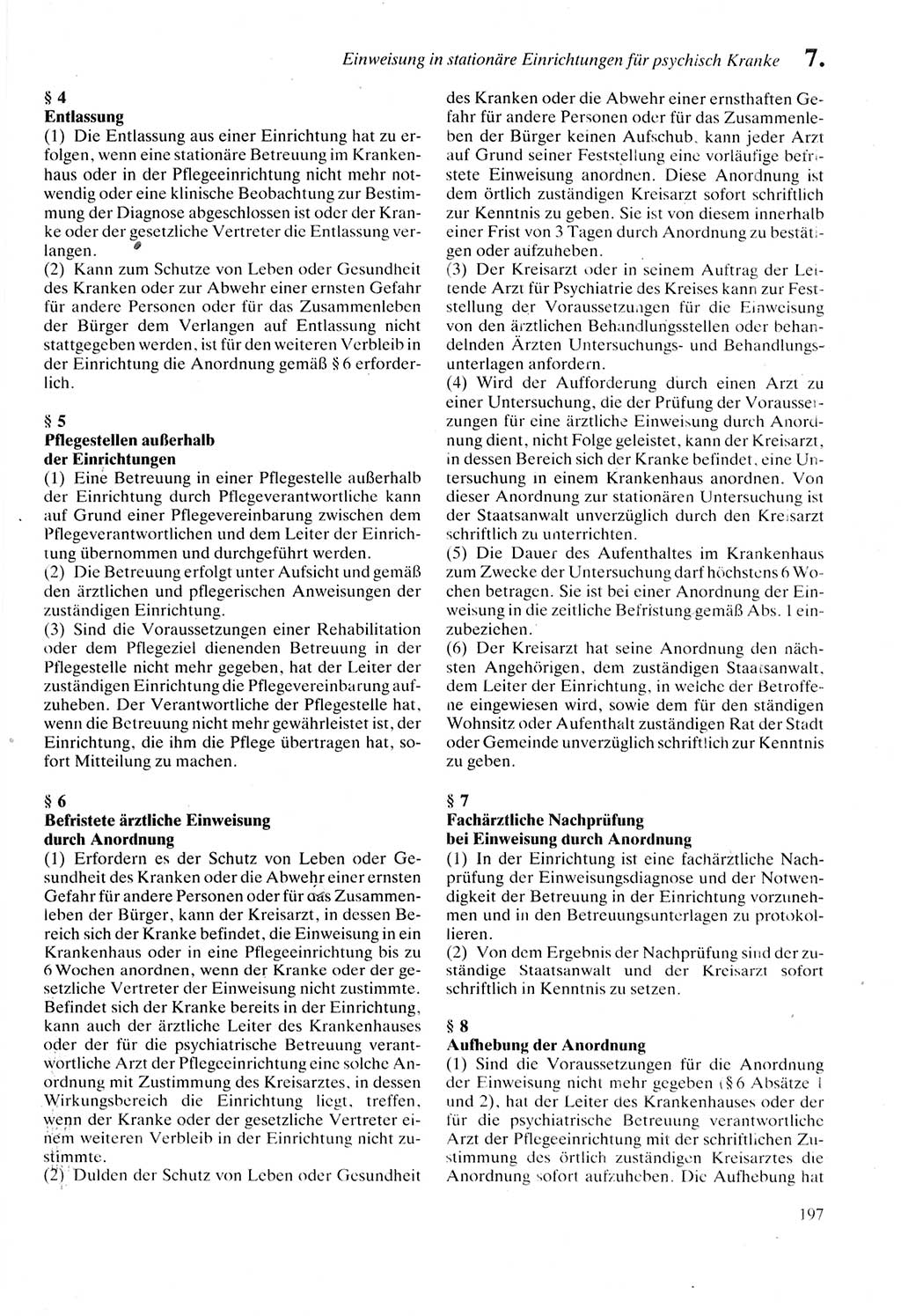 Strafprozeßordnung (StPO) der Deutschen Demokratischen Republik (DDR) sowie angrenzende Gesetze und Bestimmungen 1987, Seite 197 (StPO DDR Ges. Best. 1987, S. 197)