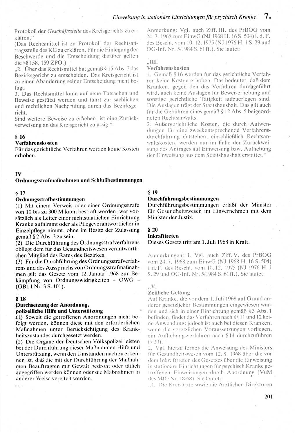 Strafprozeßordnung (StPO) der Deutschen Demokratischen Republik (DDR) sowie angrenzende Gesetze und Bestimmungen 1987, Seite 201 (StPO DDR Ges. Best. 1987, S. 201)