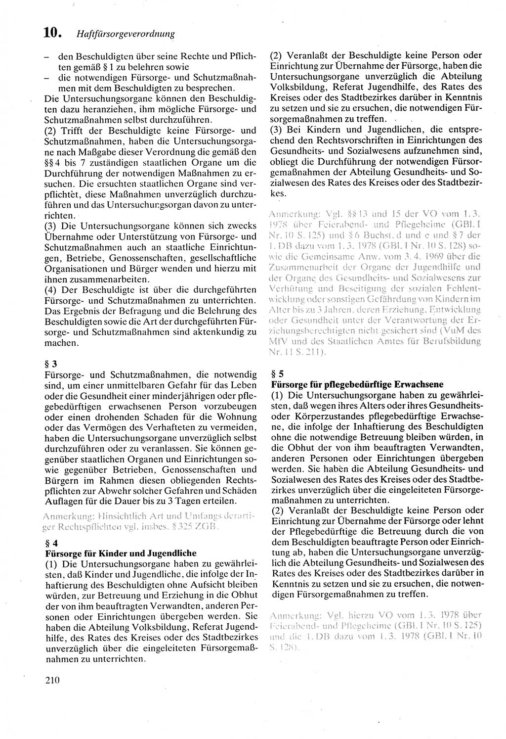 Strafprozeßordnung (StPO) der Deutschen Demokratischen Republik (DDR) sowie angrenzende Gesetze und Bestimmungen 1987, Seite 210 (StPO DDR Ges. Best. 1987, S. 210)