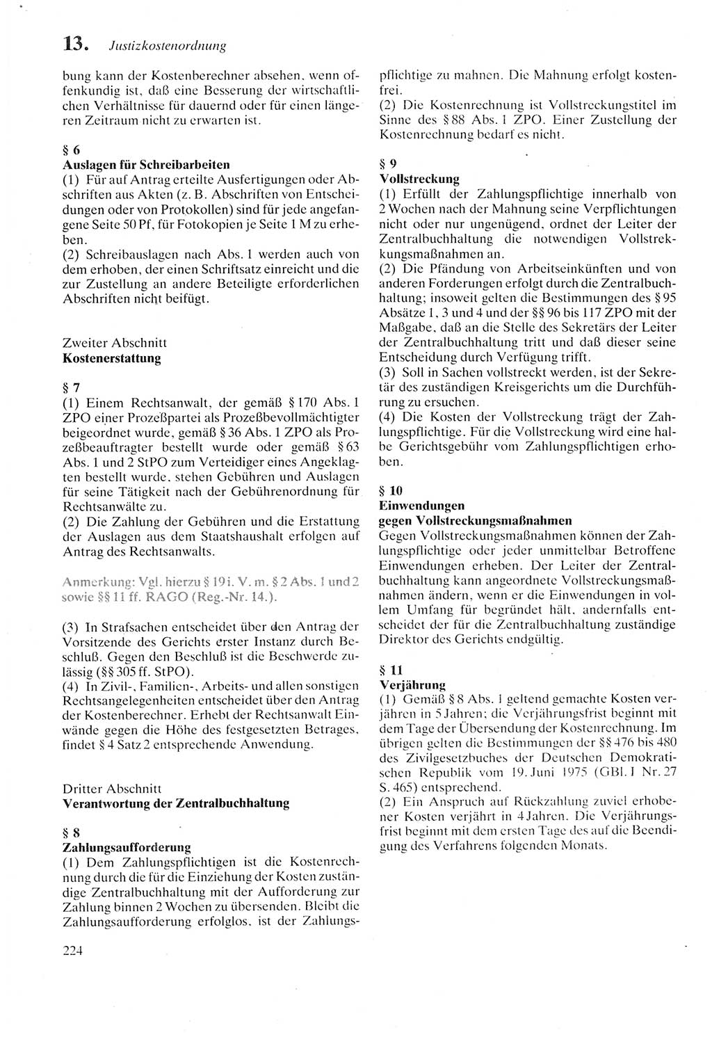 Strafprozeßordnung (StPO) der Deutschen Demokratischen Republik (DDR) sowie angrenzende Gesetze und Bestimmungen 1987, Seite 224 (StPO DDR Ges. Best. 1987, S. 224)