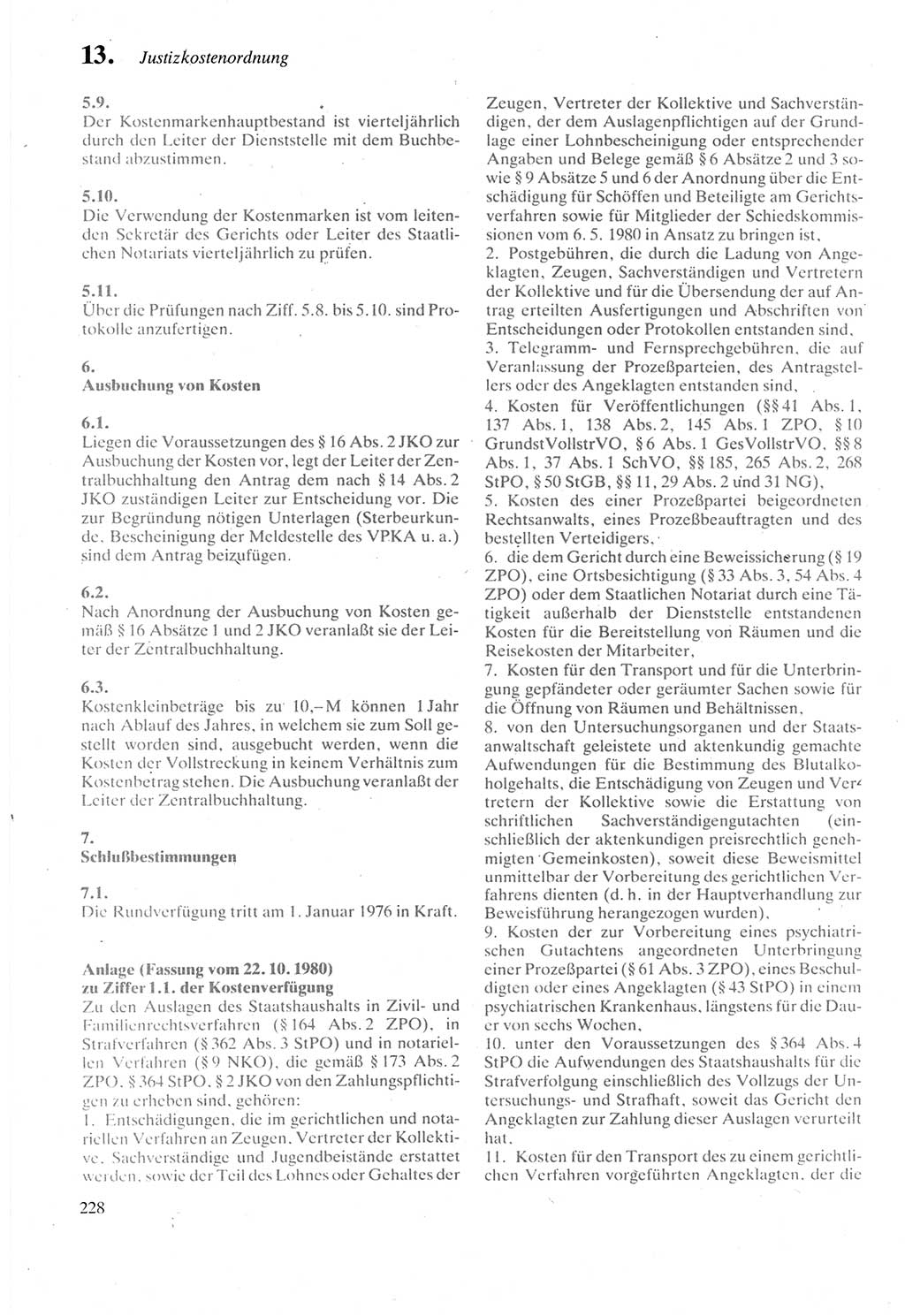 Strafprozeßordnung (StPO) der Deutschen Demokratischen Republik (DDR) sowie angrenzende Gesetze und Bestimmungen 1987, Seite 228 (StPO DDR Ges. Best. 1987, S. 228)