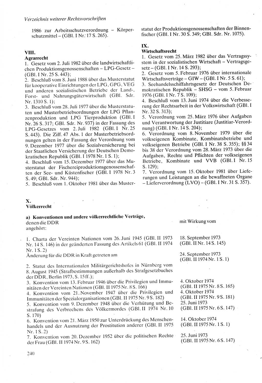 Strafprozeßordnung (StPO) der Deutschen Demokratischen Republik (DDR) sowie angrenzende Gesetze und Bestimmungen 1987, Seite 240 (StPO DDR Ges. Best. 1987, S. 240)