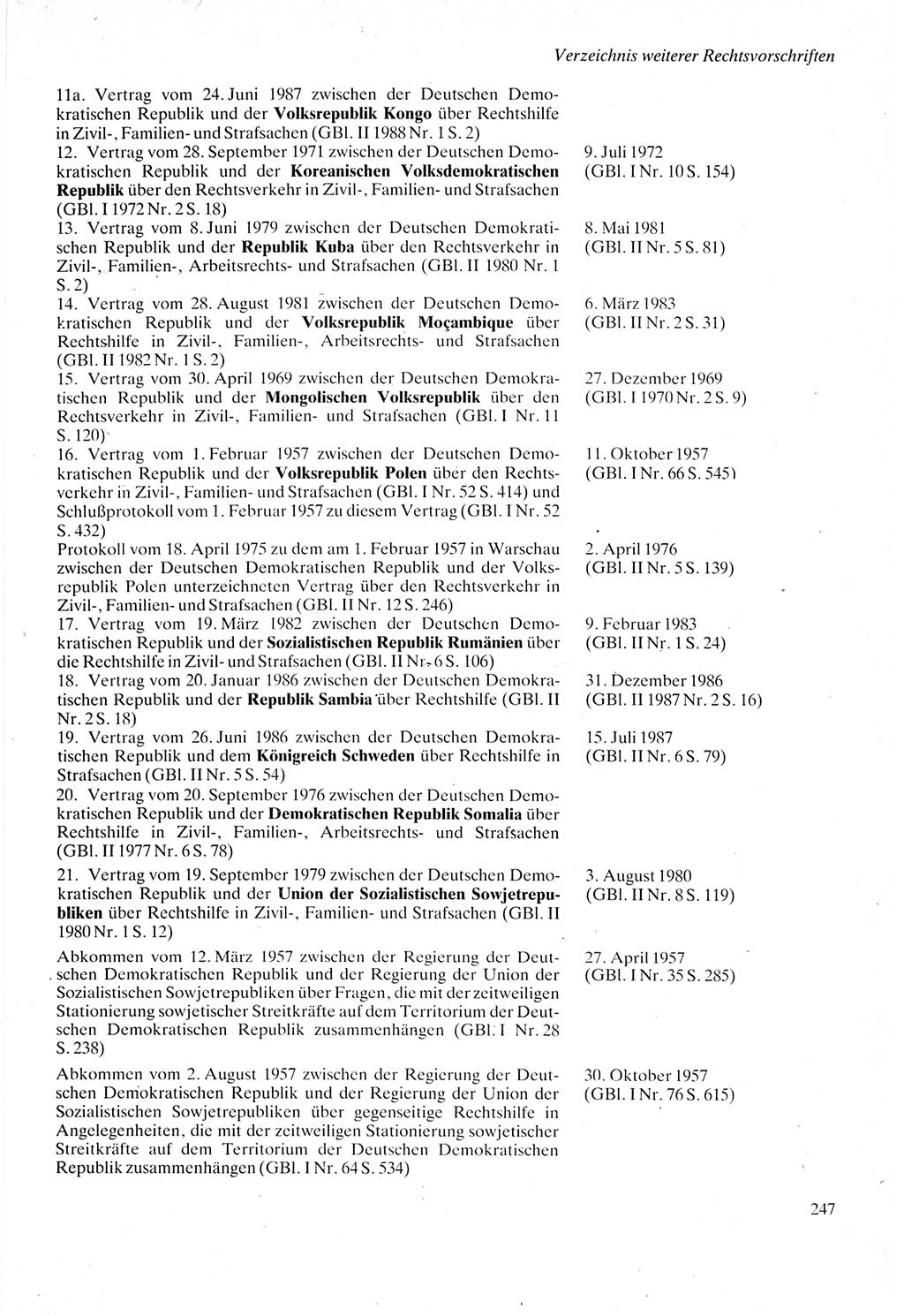 Strafprozeßordnung (StPO) der Deutschen Demokratischen Republik (DDR) sowie angrenzende Gesetze und Bestimmungen 1987, Seite 247 (StPO DDR Ges. Best. 1987, S. 247)
