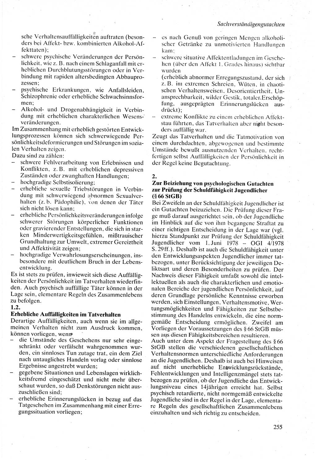 Strafprozeßordnung (StPO) der Deutschen Demokratischen Republik (DDR) sowie angrenzende Gesetze und Bestimmungen 1987, Seite 255 (StPO DDR Ges. Best. 1987, S. 255)