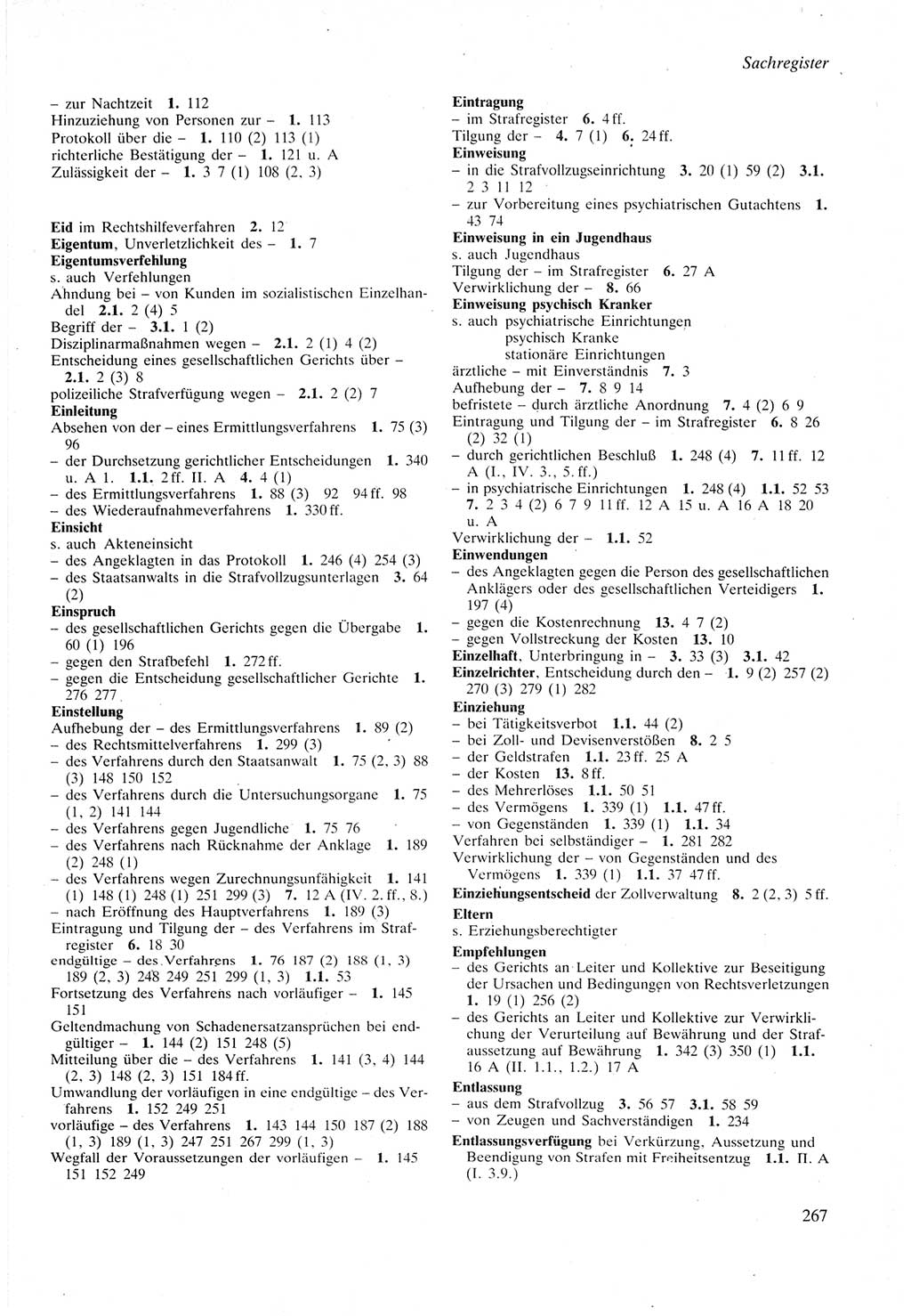 Strafprozeßordnung (StPO) der Deutschen Demokratischen Republik (DDR) sowie angrenzende Gesetze und Bestimmungen 1987, Seite 267 (StPO DDR Ges. Best. 1987, S. 267)