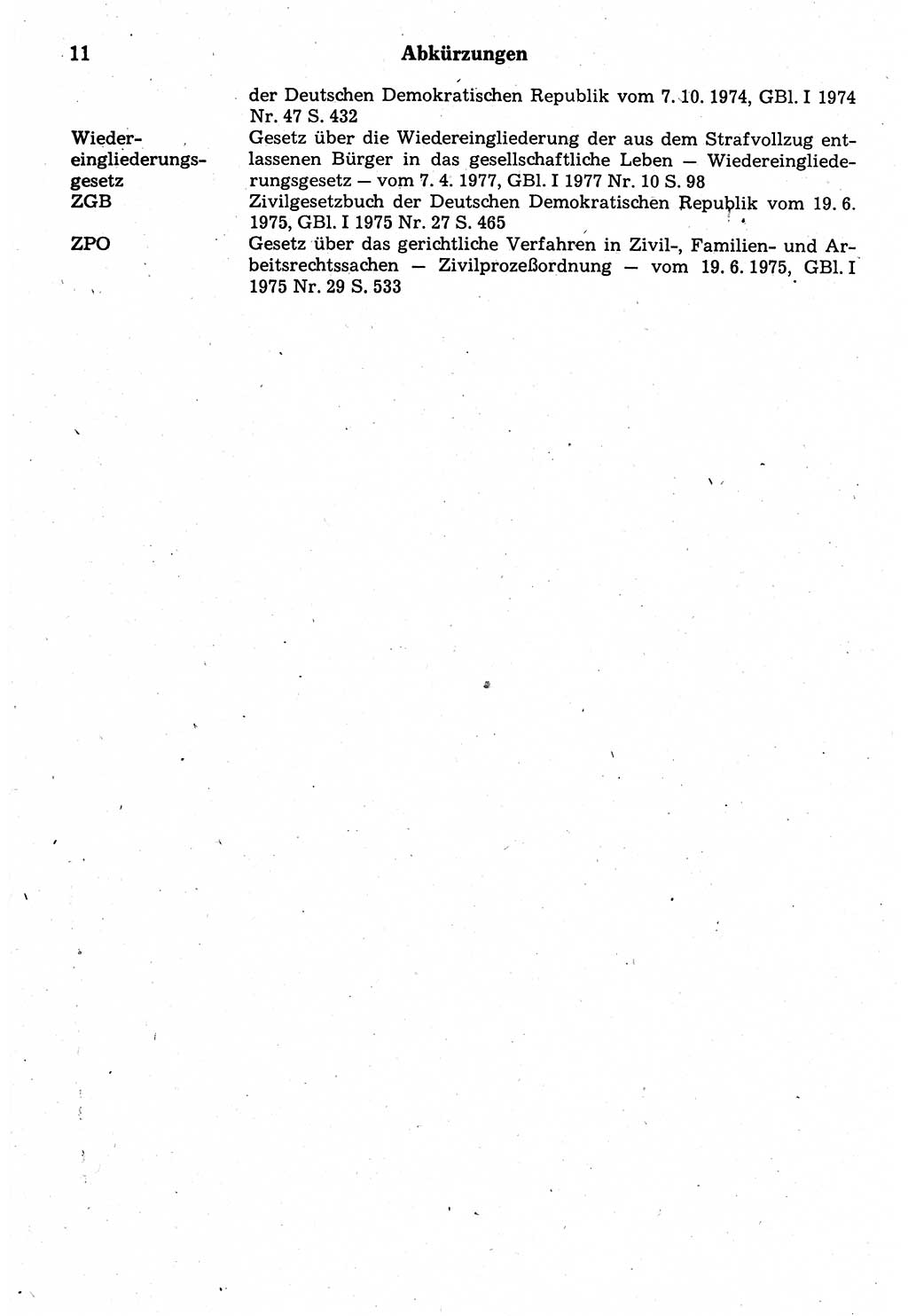 Strafrecht der Deutschen Demokratischen Republik (DDR), Kommentar zum Strafgesetzbuch (StGB) 1987, Seite 11 (Strafr. DDR Komm. StGB 1987, S. 11)