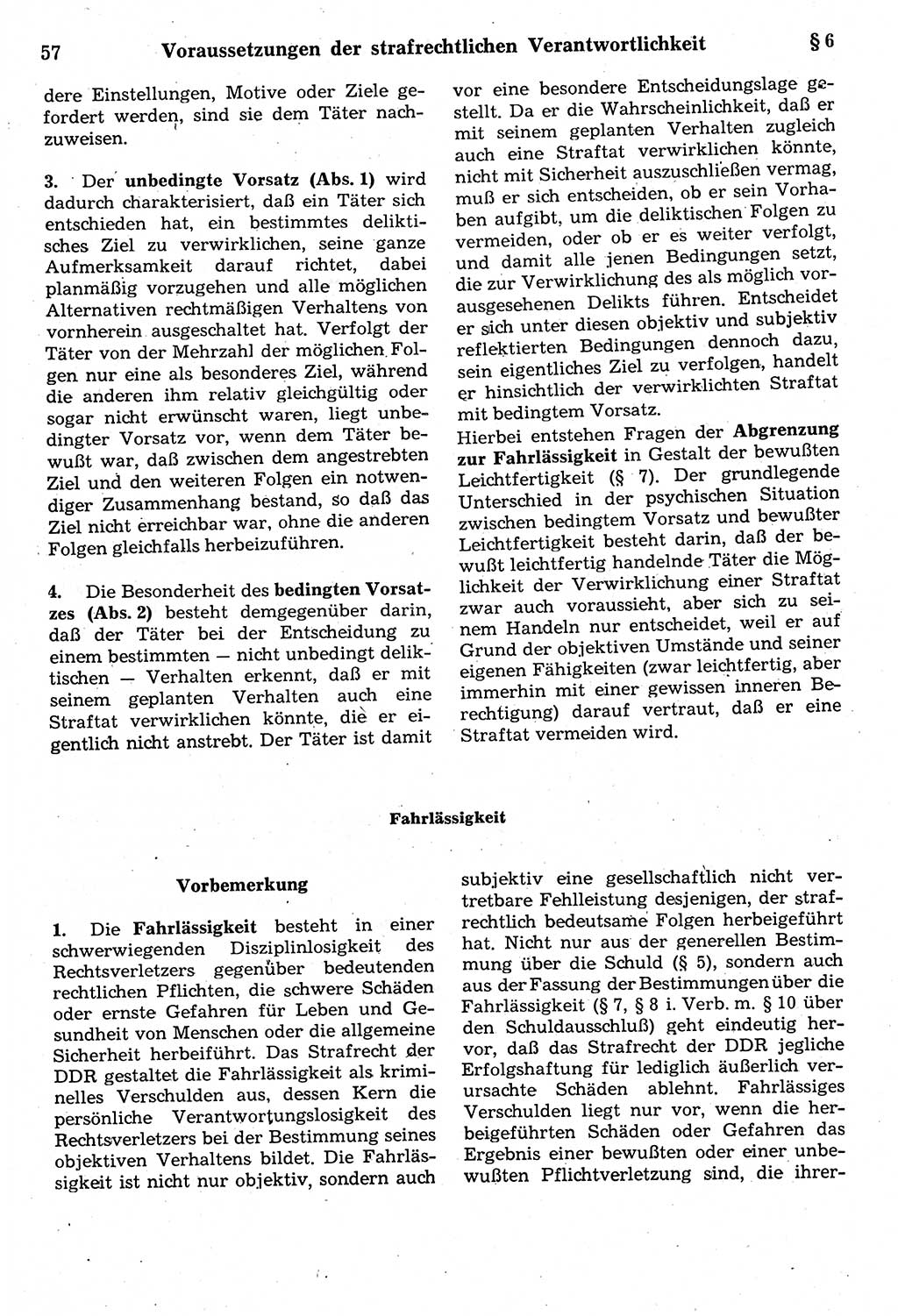 Strafrecht der Deutschen Demokratischen Republik (DDR), Kommentar zum Strafgesetzbuch (StGB) 1987, Seite 57 (Strafr. DDR Komm. StGB 1987, S. 57)
