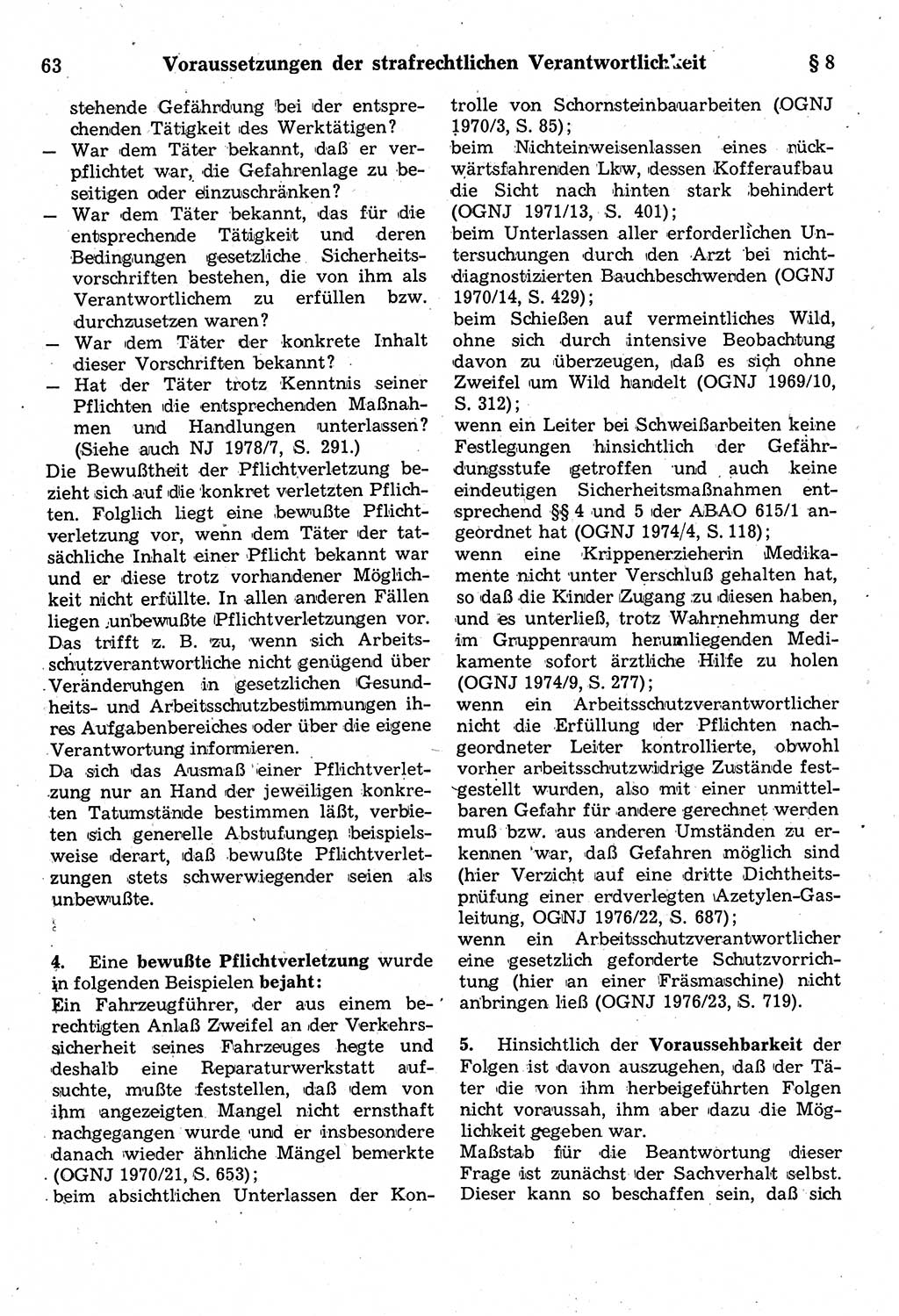 Strafrecht der Deutschen Demokratischen Republik (DDR), Kommentar zum Strafgesetzbuch (StGB) 1987, Seite 63 (Strafr. DDR Komm. StGB 1987, S. 63)
