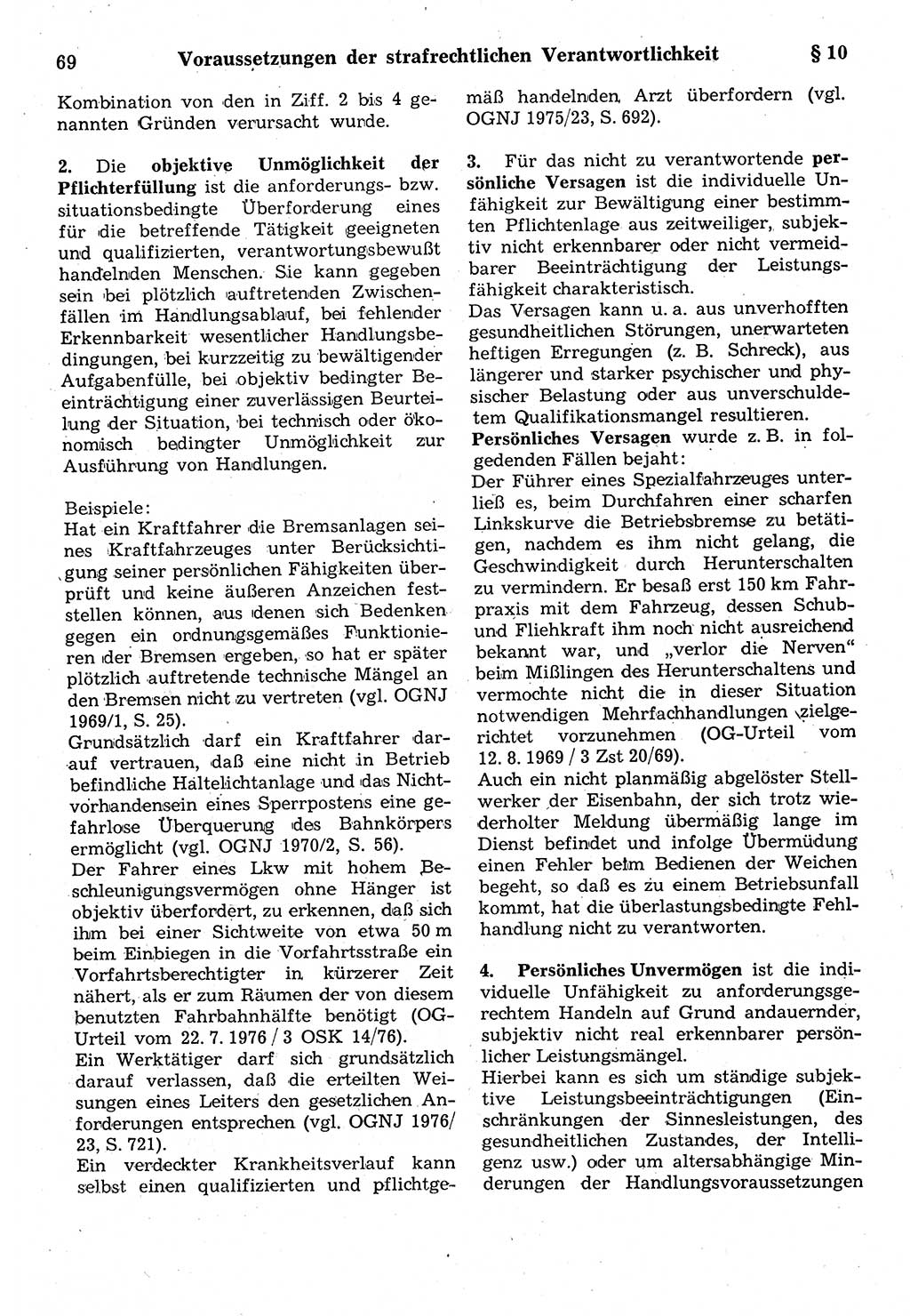 Strafrecht der Deutschen Demokratischen Republik (DDR), Kommentar zum Strafgesetzbuch (StGB) 1987, Seite 69 (Strafr. DDR Komm. StGB 1987, S. 69)