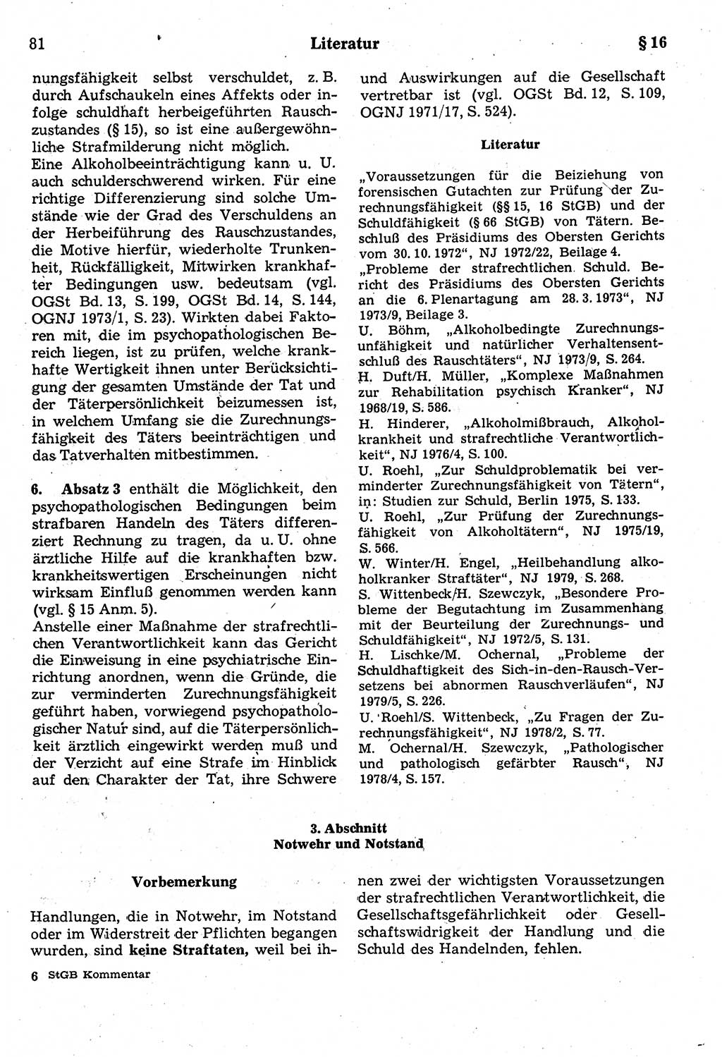 Strafrecht der Deutschen Demokratischen Republik (DDR), Kommentar zum Strafgesetzbuch (StGB) 1987, Seite 81 (Strafr. DDR Komm. StGB 1987, S. 81)