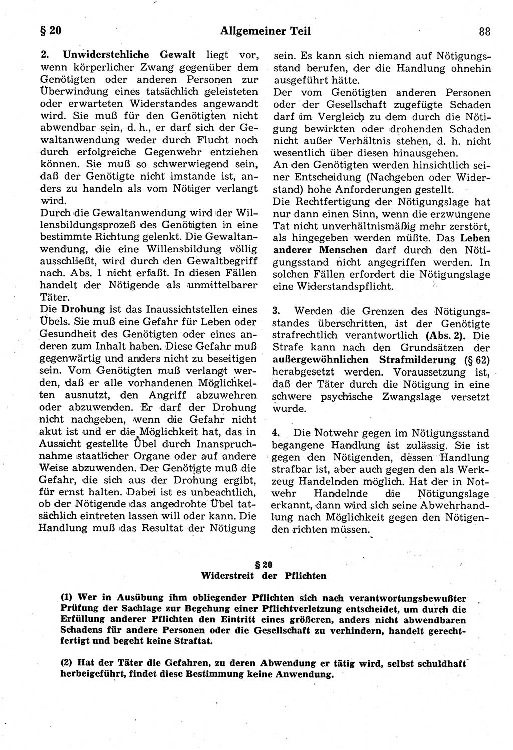 Strafrecht der Deutschen Demokratischen Republik (DDR), Kommentar zum Strafgesetzbuch (StGB) 1987, Seite 88 (Strafr. DDR Komm. StGB 1987, S. 88)