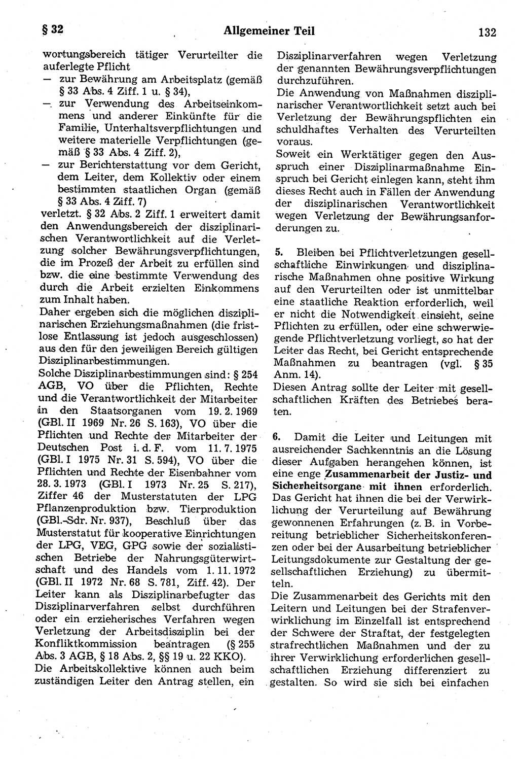 Strafrecht der Deutschen Demokratischen Republik (DDR), Kommentar zum Strafgesetzbuch (StGB) 1987, Seite 132 (Strafr. DDR Komm. StGB 1987, S. 132)