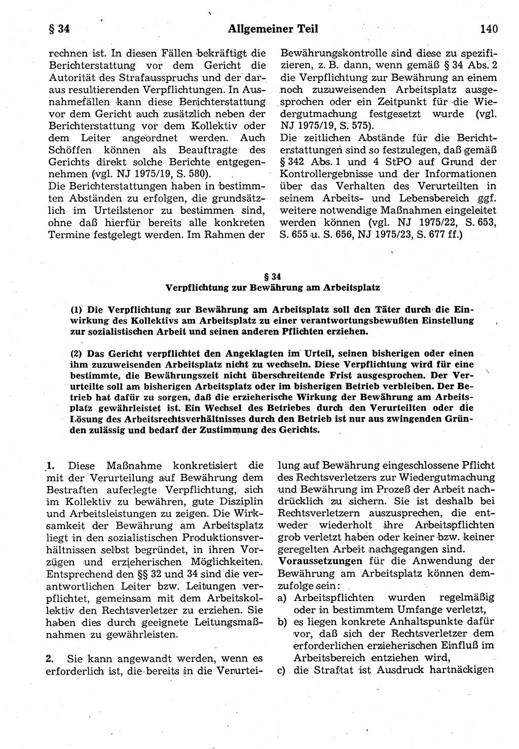 Strafrecht der Deutschen Demokratischen Republik (DDR), Kommentar zum Strafgesetzbuch (StGB) 1987, Seite 140 (Strafr. DDR Komm. StGB 1987, S. 140)