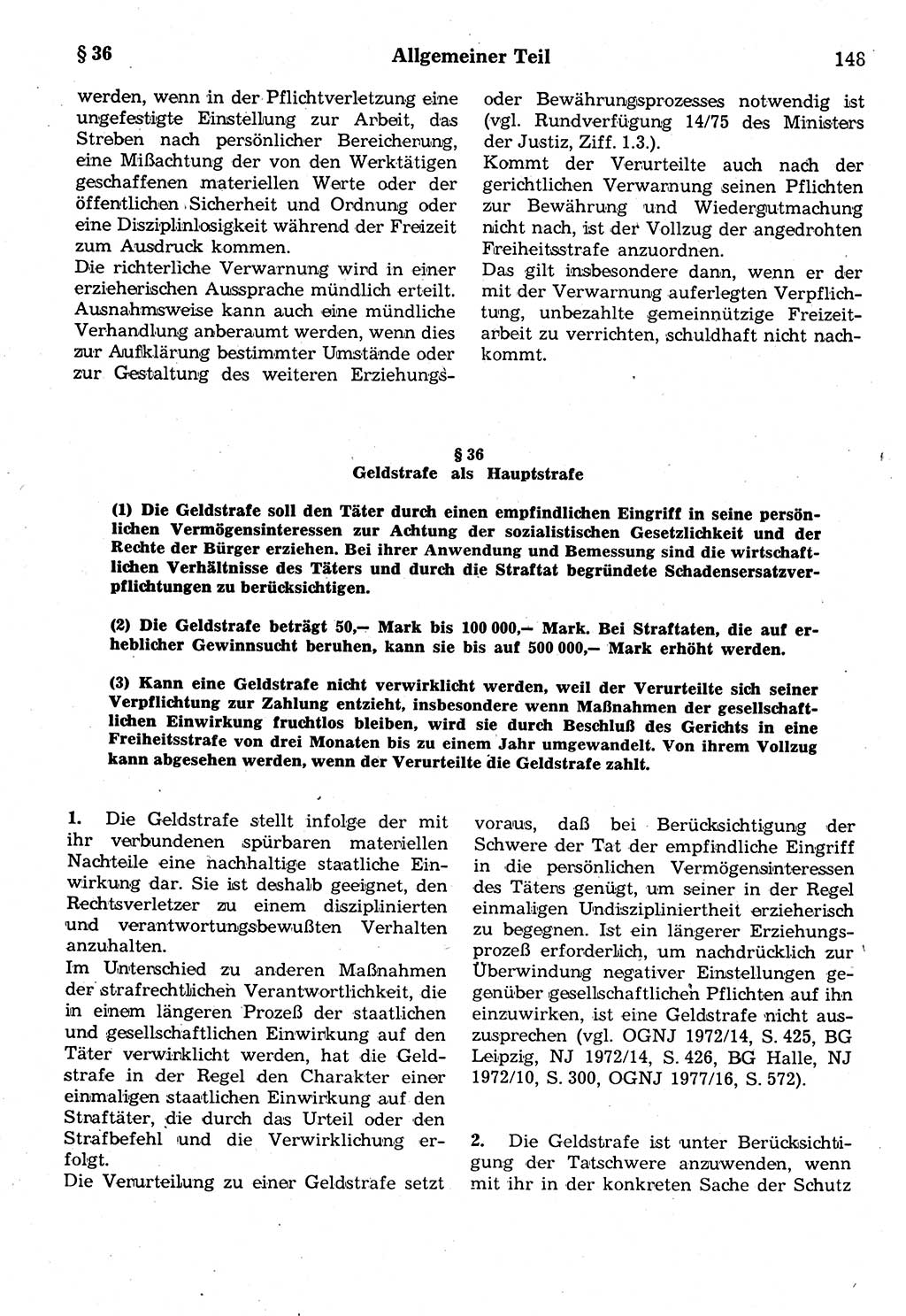 Strafrecht der Deutschen Demokratischen Republik (DDR), Kommentar zum Strafgesetzbuch (StGB) 1987, Seite 148 (Strafr. DDR Komm. StGB 1987, S. 148)