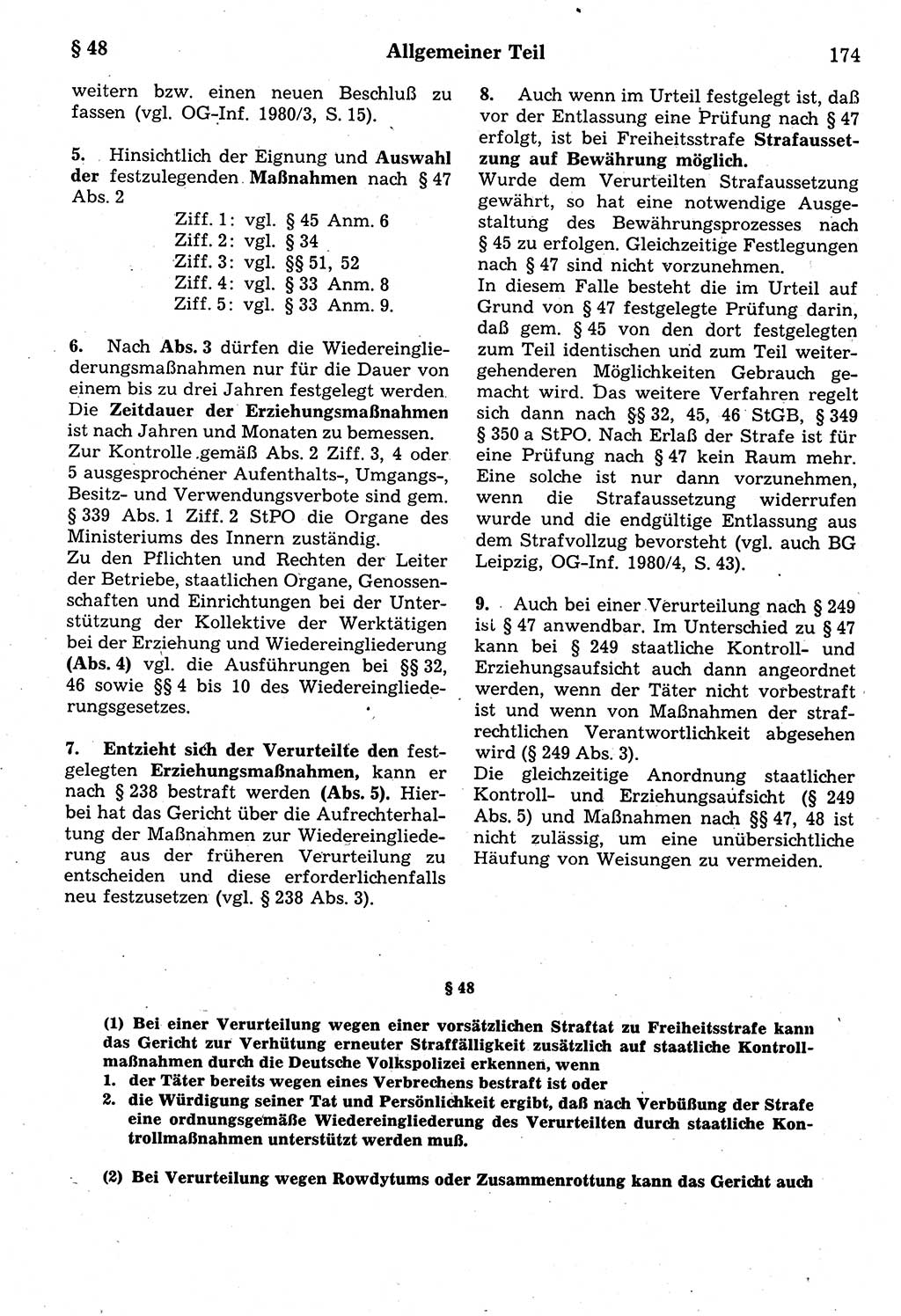 Strafrecht der Deutschen Demokratischen Republik (DDR), Kommentar zum Strafgesetzbuch (StGB) 1987, Seite 174 (Strafr. DDR Komm. StGB 1987, S. 174)
