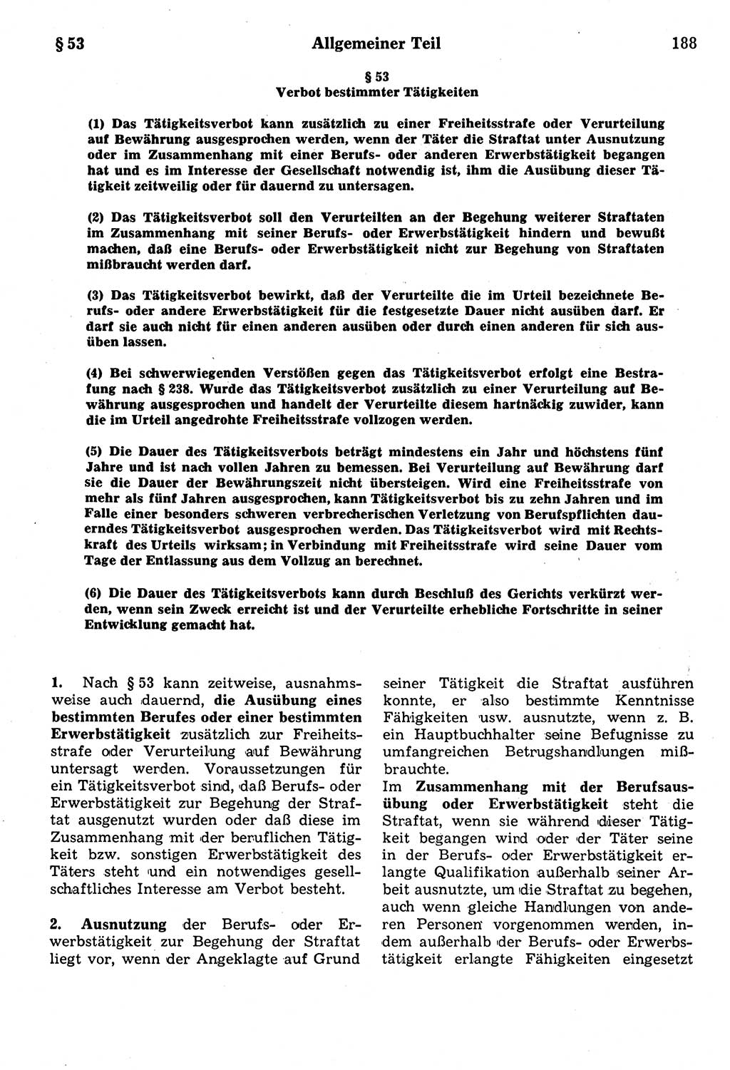 Strafrecht der Deutschen Demokratischen Republik (DDR), Kommentar zum Strafgesetzbuch (StGB) 1987, Seite 188 (Strafr. DDR Komm. StGB 1987, S. 188)