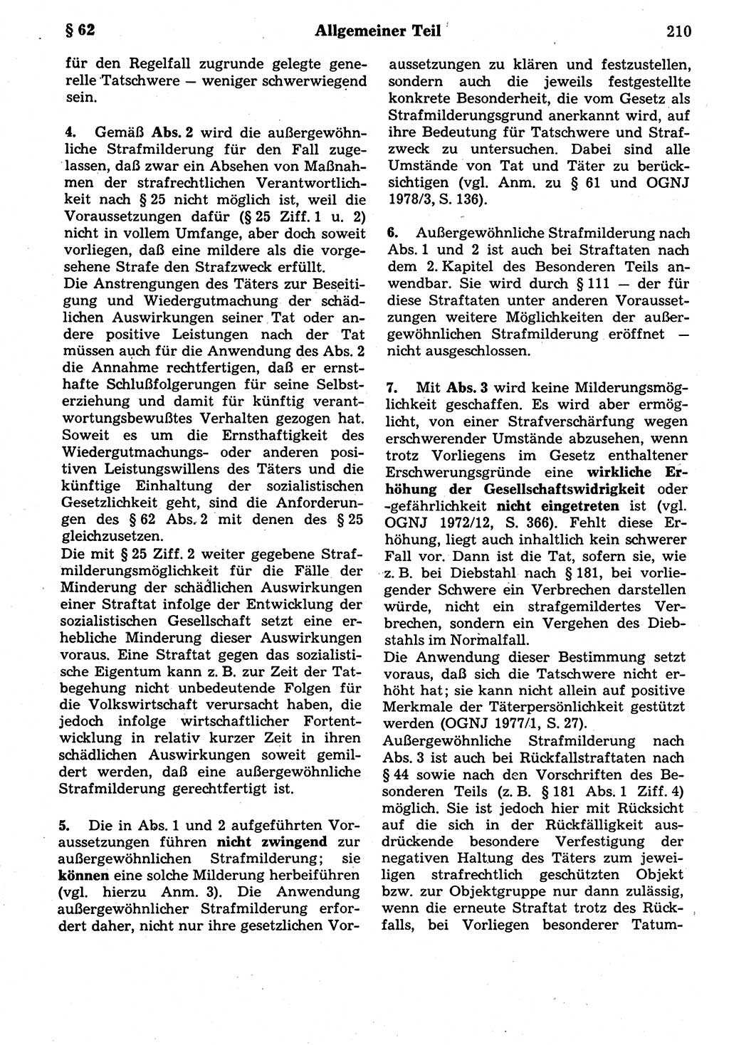Strafrecht der Deutschen Demokratischen Republik (DDR), Kommentar zum Strafgesetzbuch (StGB) 1987, Seite 210 (Strafr. DDR Komm. StGB 1987, S. 210)