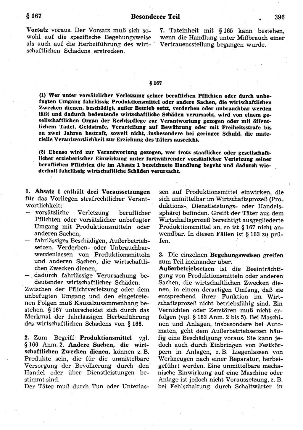 Strafrecht der Deutschen Demokratischen Republik (DDR), Kommentar zum Strafgesetzbuch (StGB) 1987, Seite 396 (Strafr. DDR Komm. StGB 1987, S. 396)