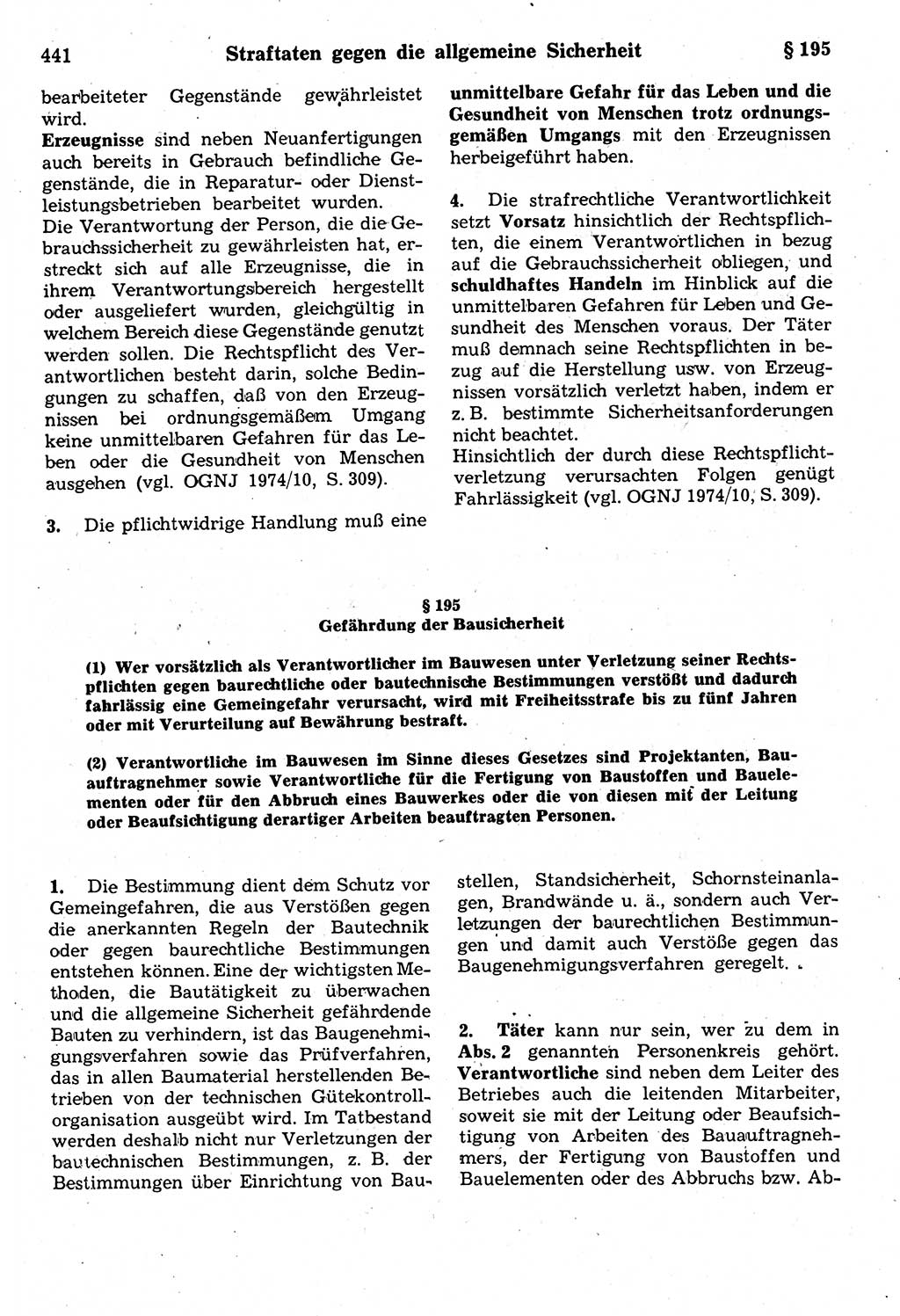 Strafrecht der Deutschen Demokratischen Republik (DDR), Kommentar zum Strafgesetzbuch (StGB) 1987, Seite 441 (Strafr. DDR Komm. StGB 1987, S. 441)