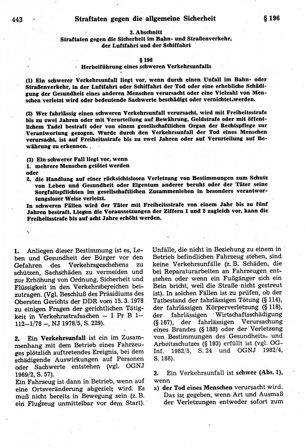 Strafrecht der Deutschen Demokratischen Republik (DDR), Kommentar zum Strafgesetzbuch (StGB) 1987, Seite 443 (Strafr. DDR Komm. StGB 1987, S. 443)