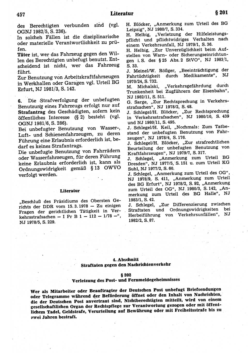 Strafrecht der Deutschen Demokratischen Republik (DDR), Kommentar zum Strafgesetzbuch (StGB) 1987, Seite 457 (Strafr. DDR Komm. StGB 1987, S. 457)