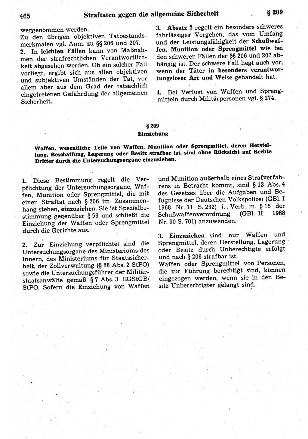 Strafrecht der Deutschen Demokratischen Republik (DDR), Kommentar zum Strafgesetzbuch (StGB) 1987, Seite 465 (Strafr. DDR Komm. StGB 1987, S. 465)