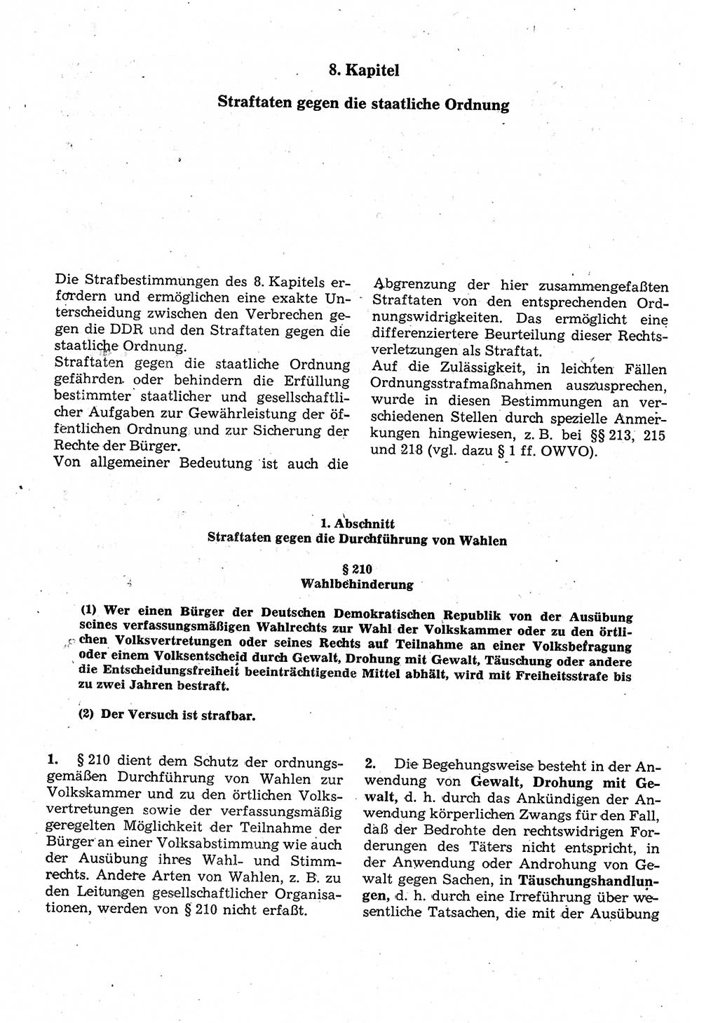 Strafrecht der Deutschen Demokratischen Republik (DDR), Kommentar zum Strafgesetzbuch (StGB) 1987, Seite 466 (Strafr. DDR Komm. StGB 1987, S. 466)