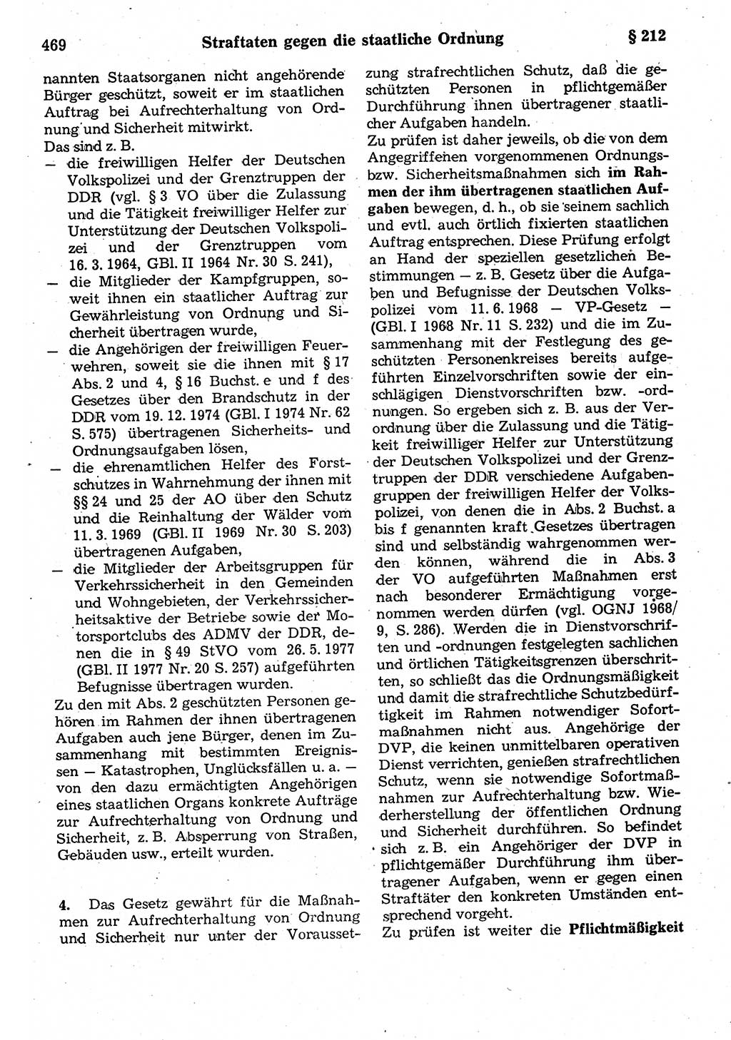 Strafrecht der Deutschen Demokratischen Republik (DDR), Kommentar zum Strafgesetzbuch (StGB) 1987, Seite 469 (Strafr. DDR Komm. StGB 1987, S. 469)