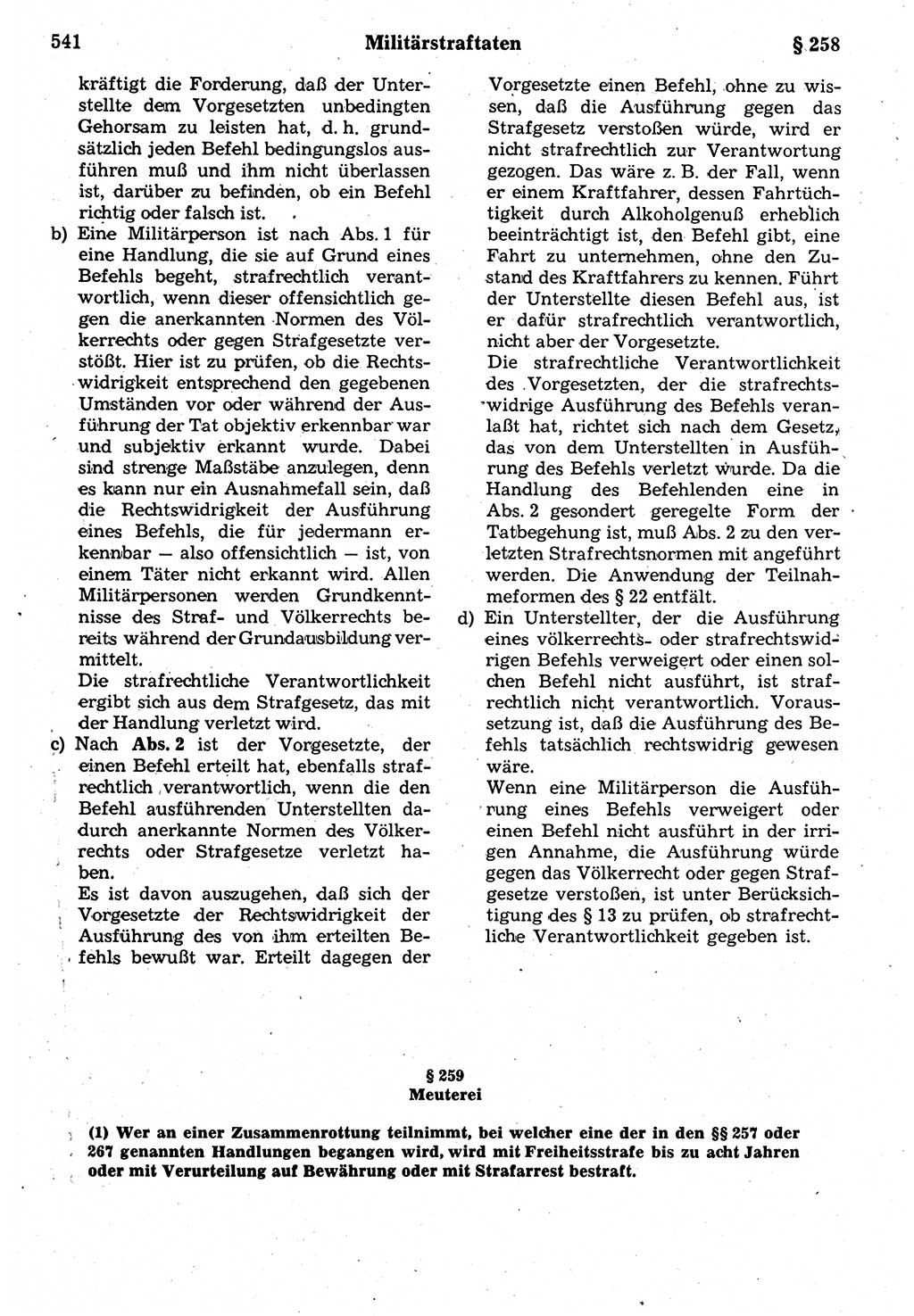 Strafrecht der Deutschen Demokratischen Republik (DDR), Kommentar zum Strafgesetzbuch (StGB) 1987, Seite 541 (Strafr. DDR Komm. StGB 1987, S. 541)