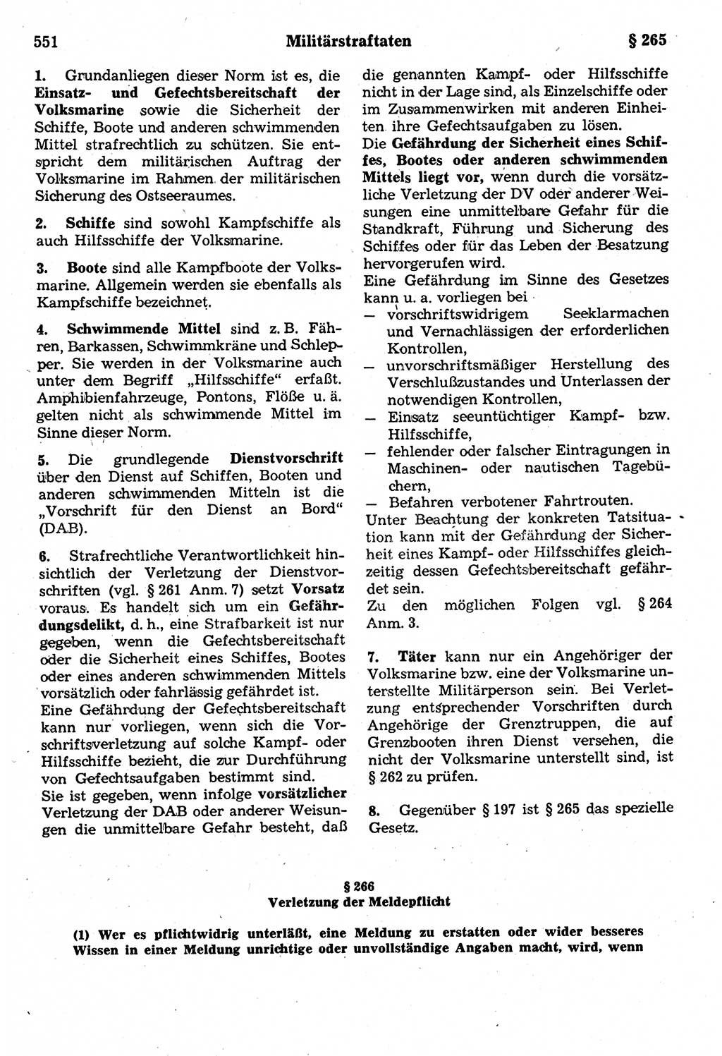 Strafrecht der Deutschen Demokratischen Republik (DDR), Kommentar zum Strafgesetzbuch (StGB) 1987, Seite 551 (Strafr. DDR Komm. StGB 1987, S. 551)