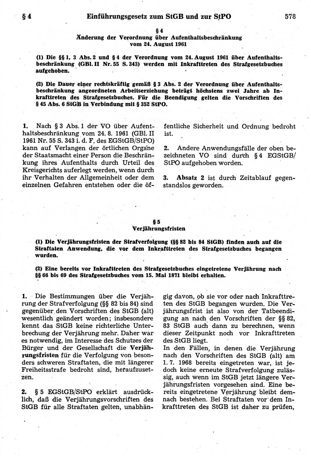 Strafrecht der Deutschen Demokratischen Republik (DDR), Kommentar zum Strafgesetzbuch (StGB) 1987, Seite 578 (Strafr. DDR Komm. StGB 1987, S. 578)