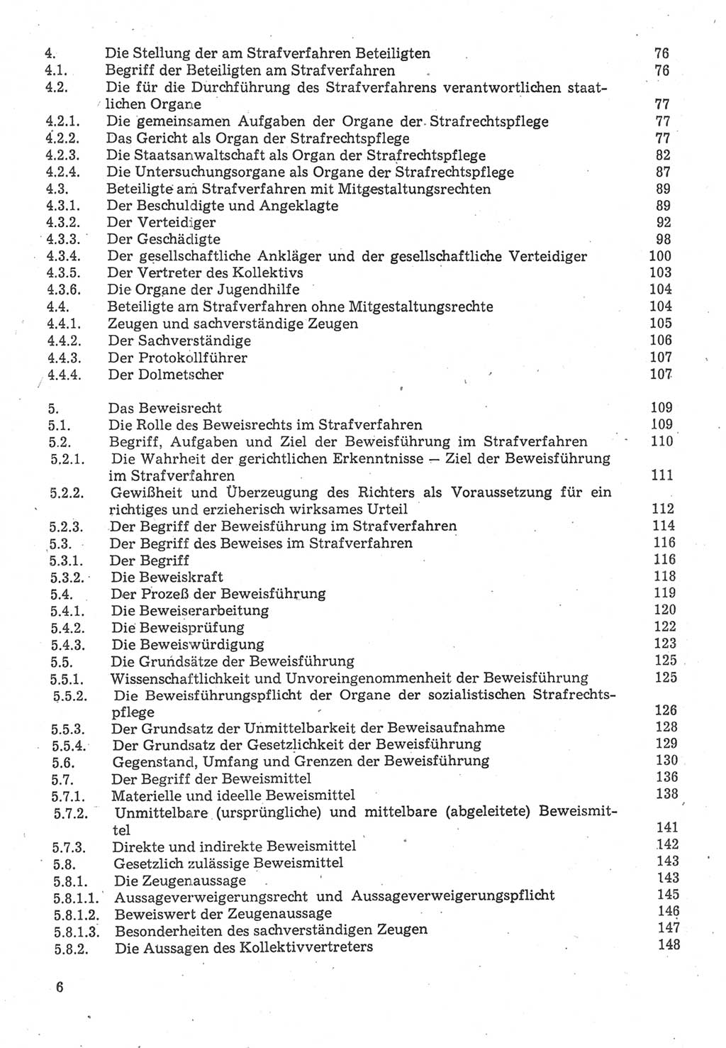 Strafverfahrensrecht [Deutsche Demokratische Republik (DDR)], Lehrbuch 1987, Seite 6 (Strafverf.-R. DDR Lb. 1987, S. 6)