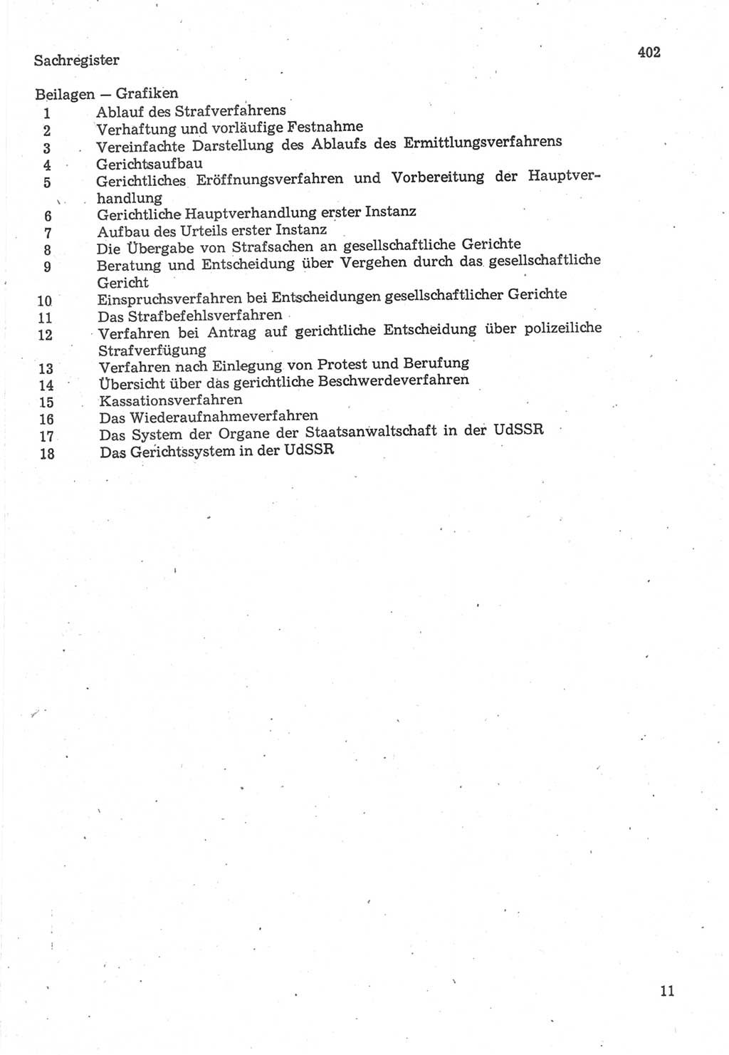 Strafverfahrensrecht [Deutsche Demokratische Republik (DDR)], Lehrbuch 1987, Seite 11 (Strafverf.-R. DDR Lb. 1987, S. 11)