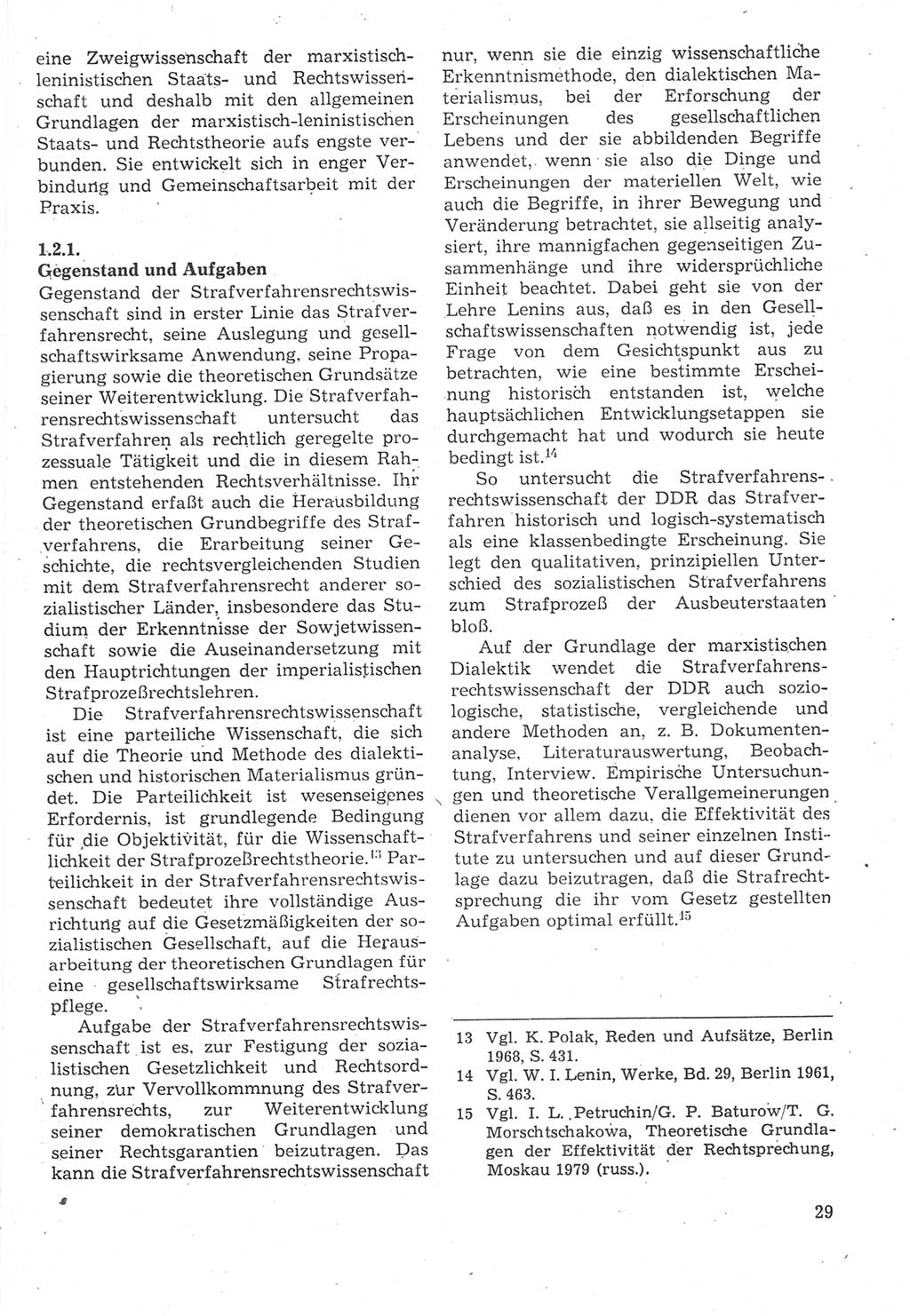 Strafverfahrensrecht [Deutsche Demokratische Republik (DDR)], Lehrbuch 1987, Seite 29 (Strafverf.-R. DDR Lb. 1987, S. 29)