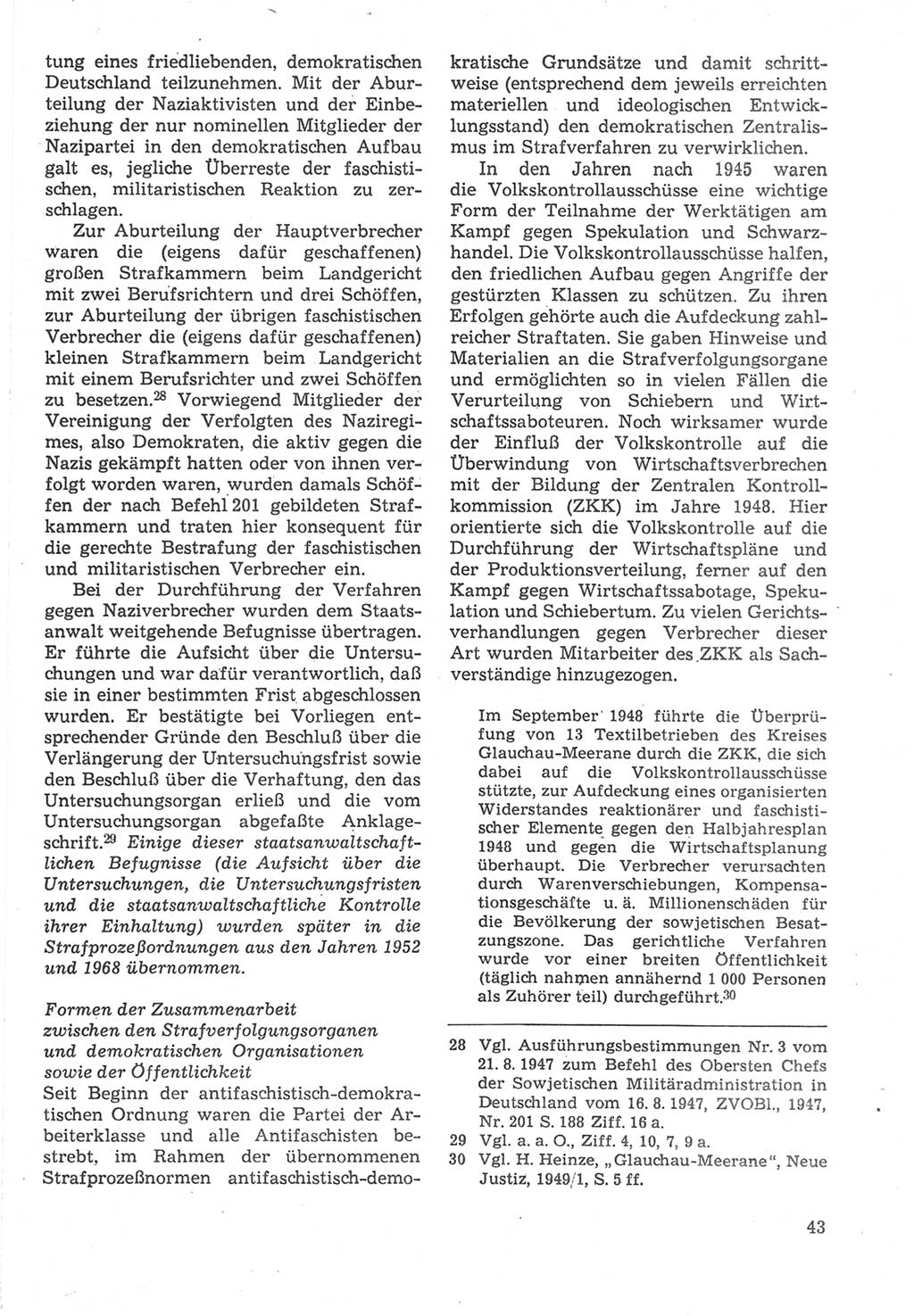 Strafverfahrensrecht [Deutsche Demokratische Republik (DDR)], Lehrbuch 1987, Seite 43 (Strafverf.-R. DDR Lb. 1987, S. 43)