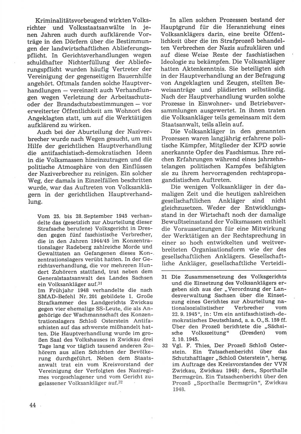Strafverfahrensrecht [Deutsche Demokratische Republik (DDR)], Lehrbuch 1987, Seite 44 (Strafverf.-R. DDR Lb. 1987, S. 44)