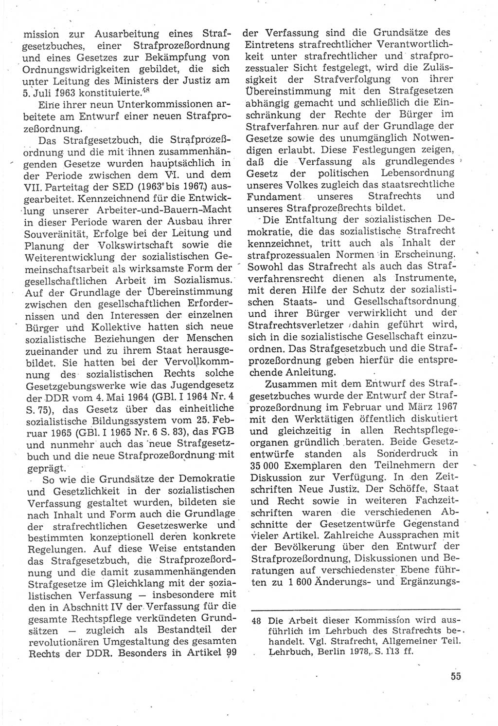 Strafverfahrensrecht [Deutsche Demokratische Republik (DDR)], Lehrbuch 1987, Seite 55 (Strafverf.-R. DDR Lb. 1987, S. 55)