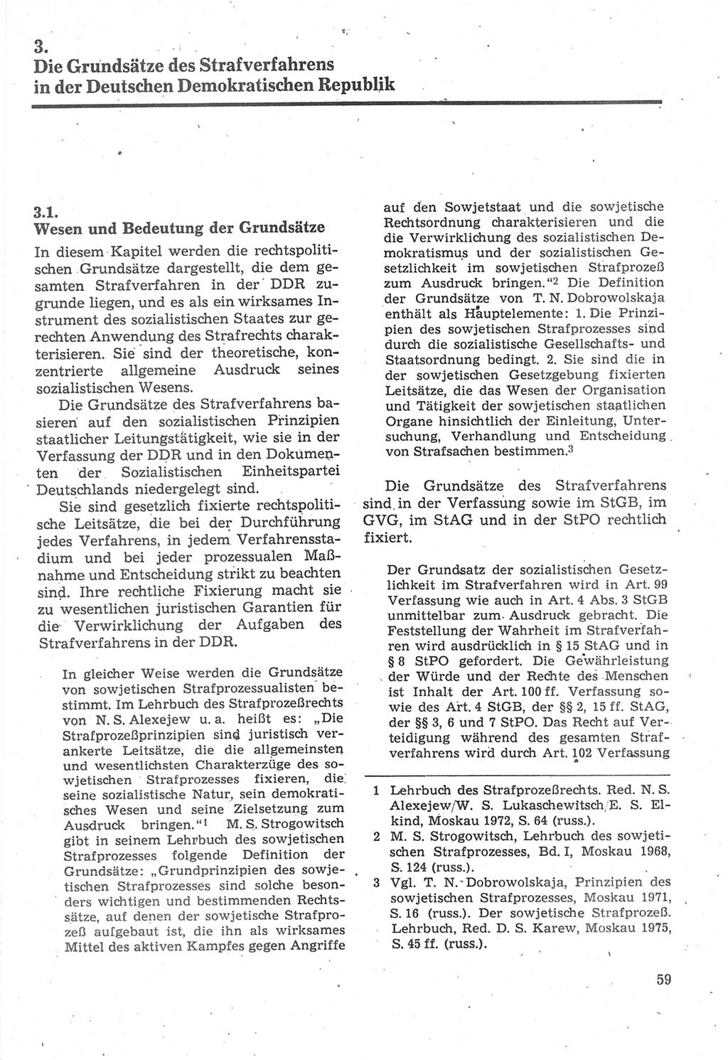 Strafverfahrensrecht [Deutsche Demokratische Republik (DDR)], Lehrbuch 1987, Seite 59 (Strafverf.-R. DDR Lb. 1987, S. 59)