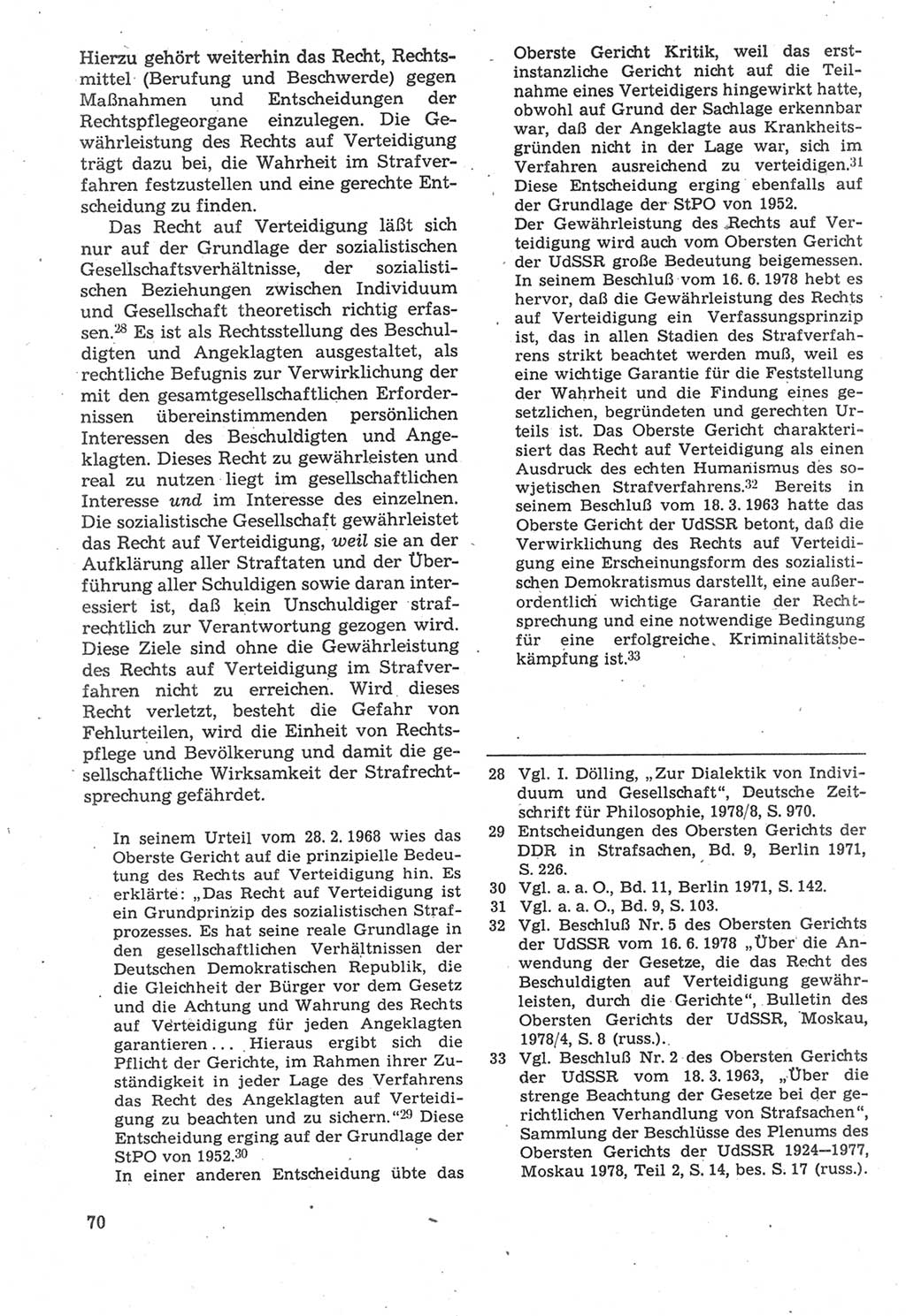 Strafverfahrensrecht [Deutsche Demokratische Republik (DDR)], Lehrbuch 1987, Seite 70 (Strafverf.-R. DDR Lb. 1987, S. 70)