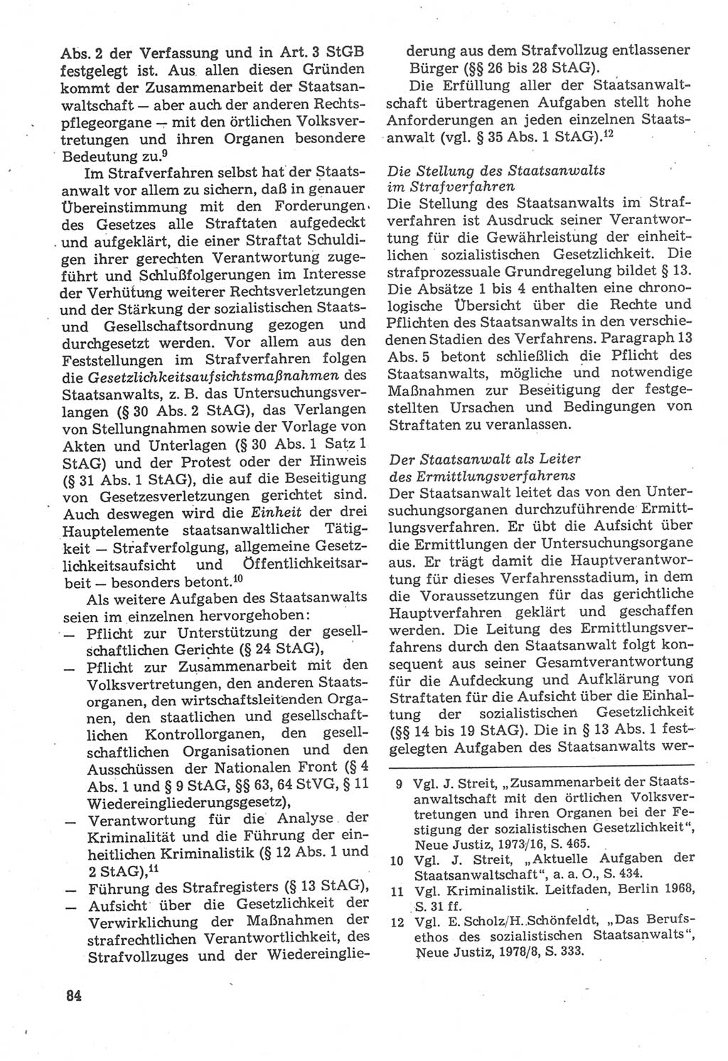 Strafverfahrensrecht [Deutsche Demokratische Republik (DDR)], Lehrbuch 1987, Seite 84 (Strafverf.-R. DDR Lb. 1987, S. 84)