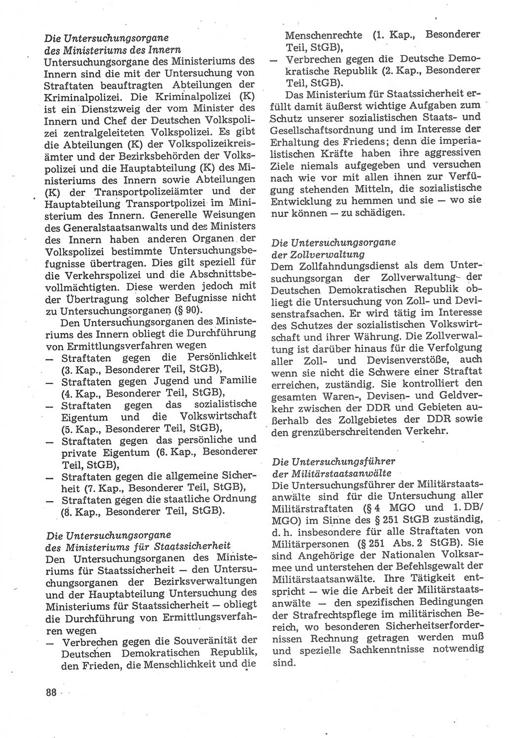 Strafverfahrensrecht [Deutsche Demokratische Republik (DDR)], Lehrbuch 1987, Seite 88 (Strafverf.-R. DDR Lb. 1987, S. 88)