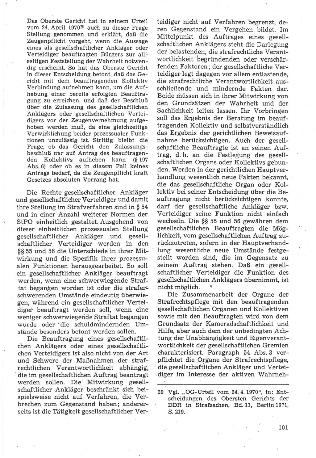 Strafverfahrensrecht [Deutsche Demokratische Republik (DDR)], Lehrbuch 1987, Seite 101 (Strafverf.-R. DDR Lb. 1987, S. 101)