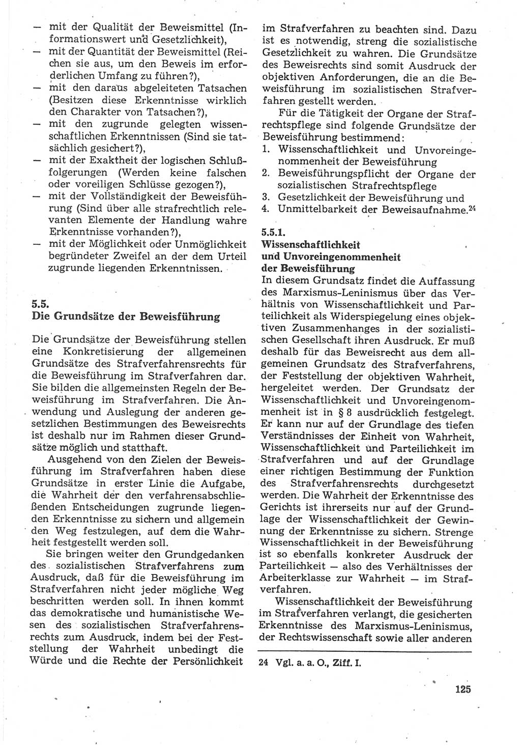 Strafverfahrensrecht [Deutsche Demokratische Republik (DDR)], Lehrbuch 1987, Seite 125 (Strafverf.-R. DDR Lb. 1987, S. 125)