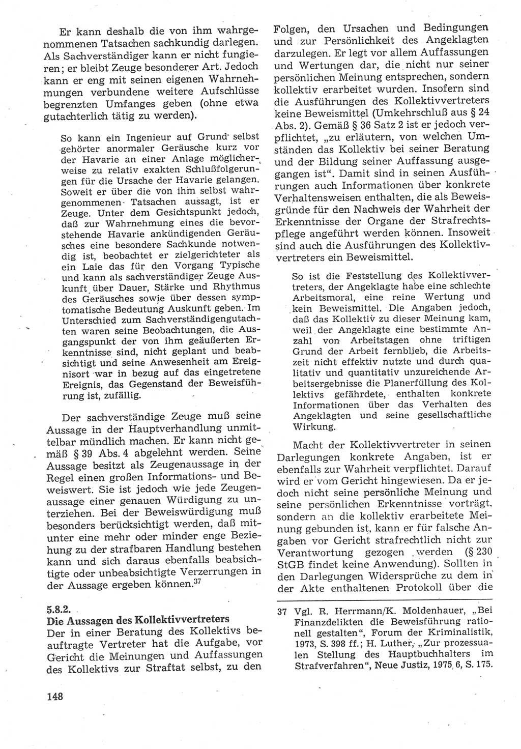 Strafverfahrensrecht [Deutsche Demokratische Republik (DDR)], Lehrbuch 1987, Seite 148 (Strafverf.-R. DDR Lb. 1987, S. 148)