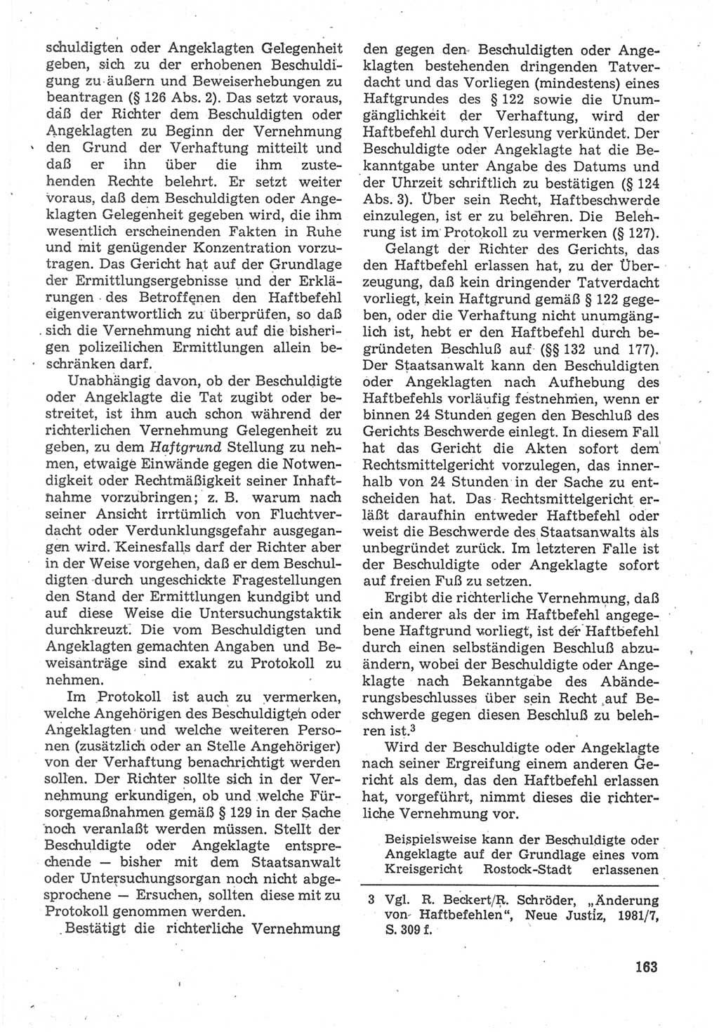 Strafverfahrensrecht [Deutsche Demokratische Republik (DDR)], Lehrbuch 1987, Seite 163 (Strafverf.-R. DDR Lb. 1987, S. 163)