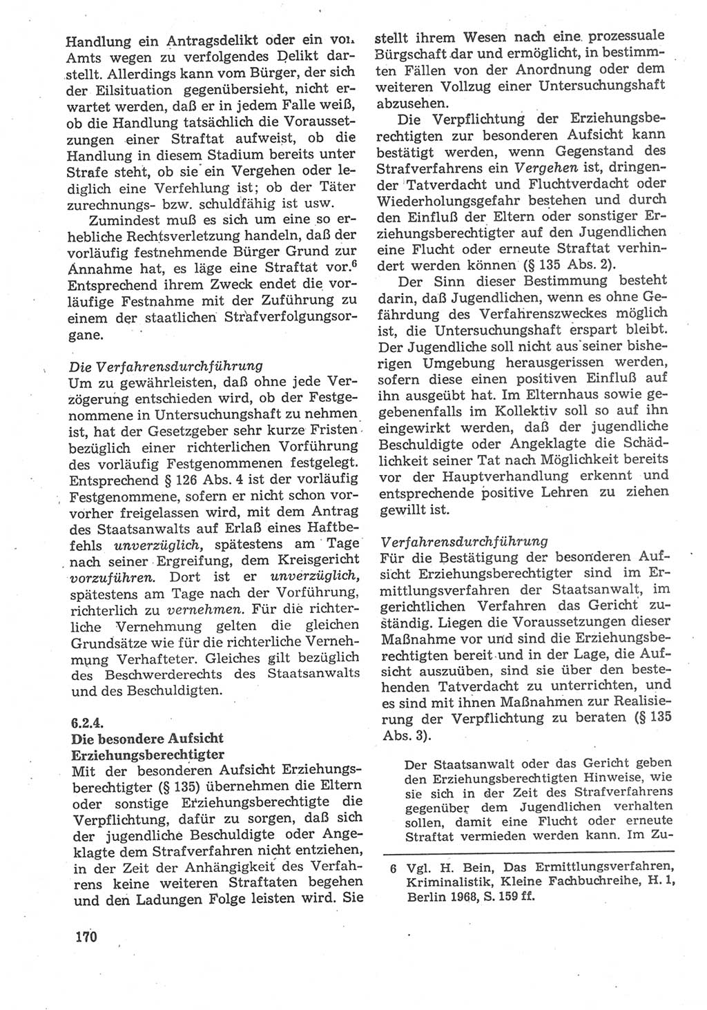 Strafverfahrensrecht [Deutsche Demokratische Republik (DDR)], Lehrbuch 1987, Seite 170 (Strafverf.-R. DDR Lb. 1987, S. 170)