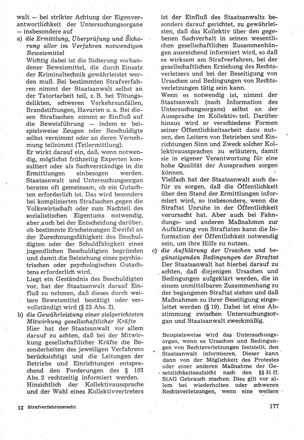 Strafverfahrensrecht [Deutsche Demokratische Republik (DDR)], Lehrbuch 1987, Seite 177 (Strafverf.-R. DDR Lb. 1987, S. 177)