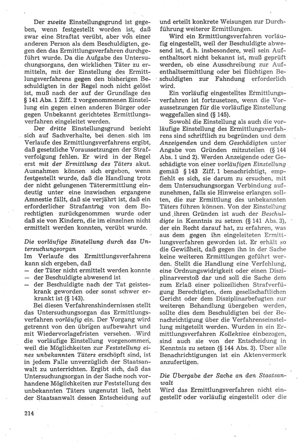 Strafverfahrensrecht [Deutsche Demokratische Republik (DDR)], Lehrbuch 1987, Seite 214 (Strafverf.-R. DDR Lb. 1987, S. 214)